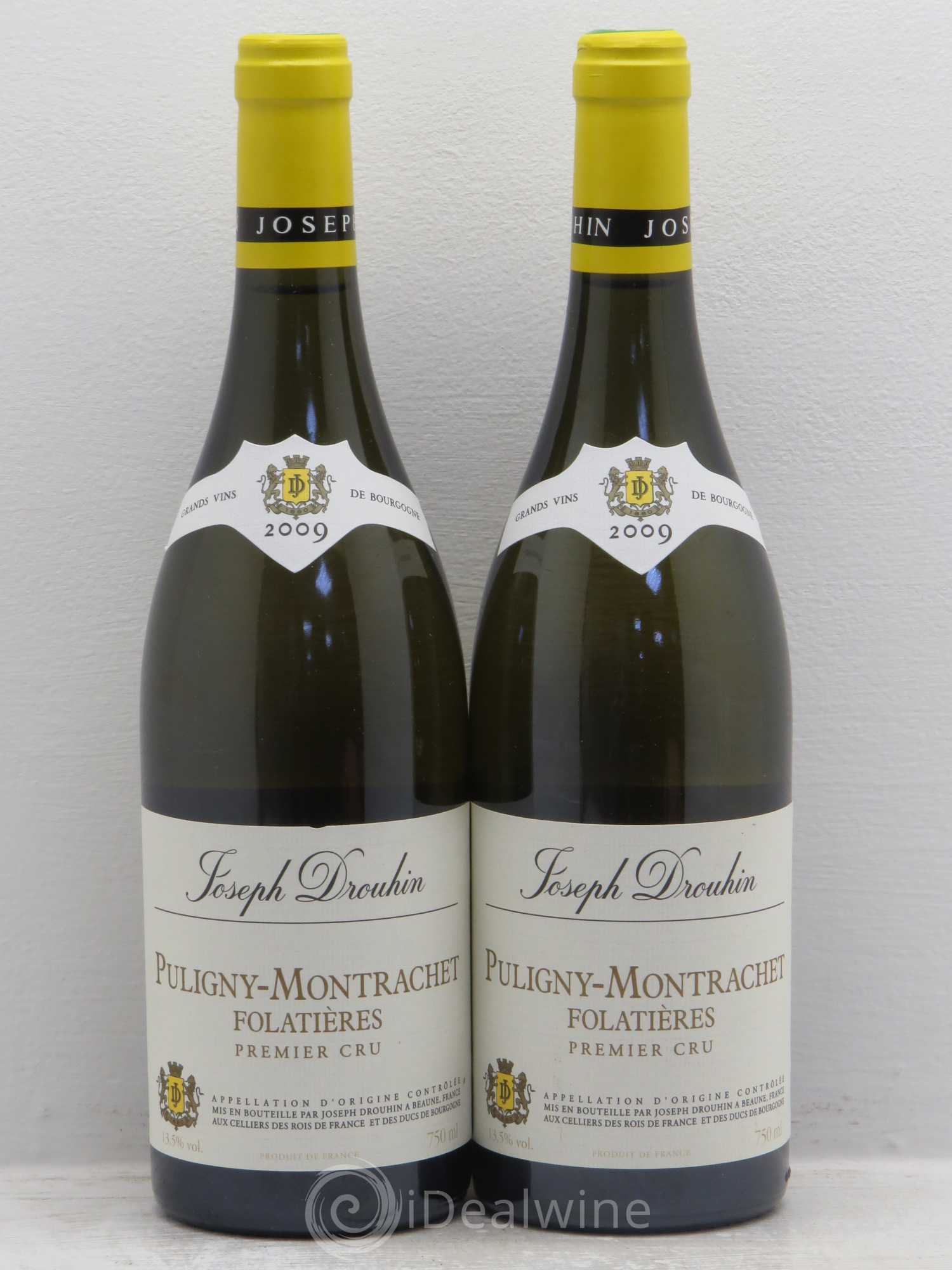 Puligny-Montrachet 1er Cru Folatières Joseph Drouhin 2009 - Lot de 2 bouteilles - 0