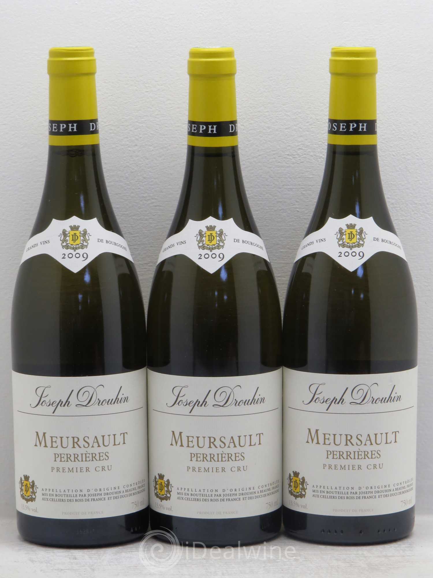 Meursault 1er Cru Perrières Joseph Drouhin 2009 - Lot de 3 bouteilles - 0