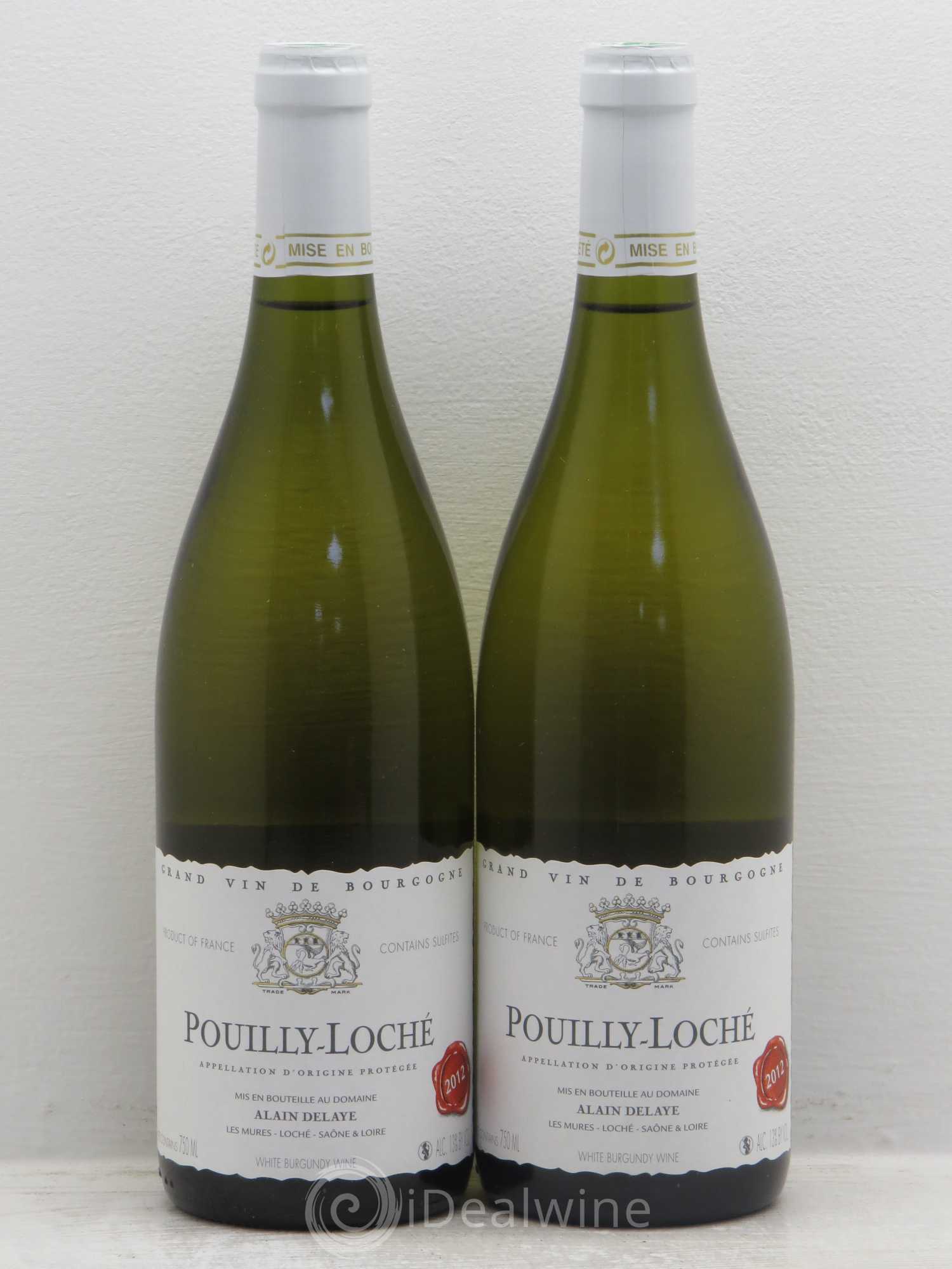Divers pouilly loché alain delaye 2012 - Posten von 2 Flaschen - 0