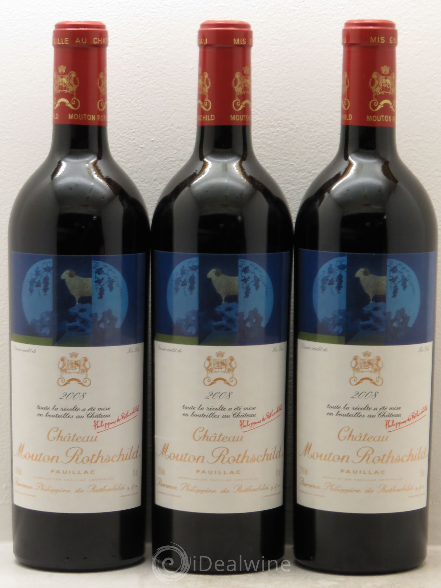 Château Mouton Rothschild 1er Grand Cru Classé 2008 - Lot de 6 bouteilles - 3