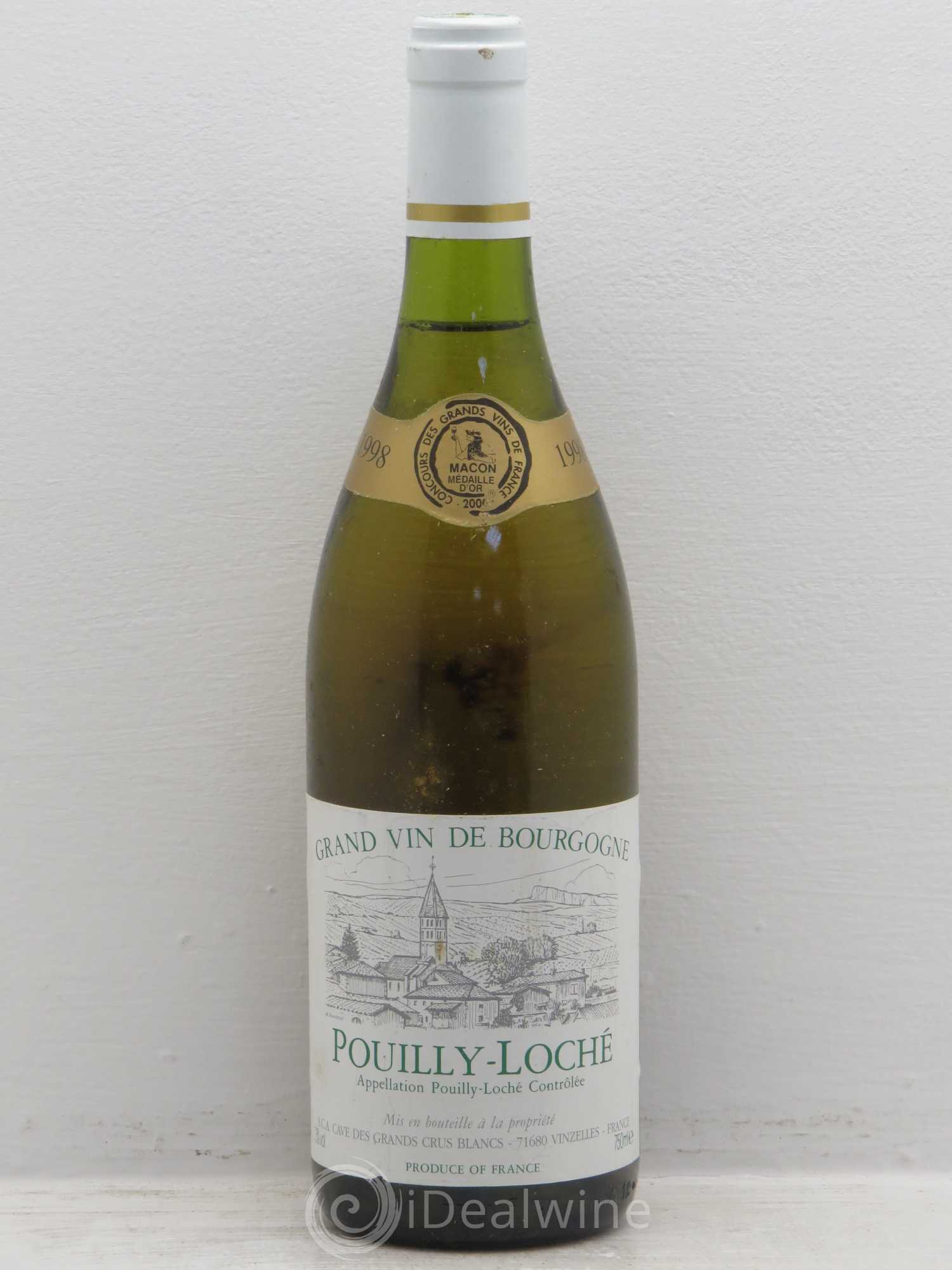 Divers pouilly loché cave des grands crus blancs 1998 - Posten von 6 Flaschen - 0