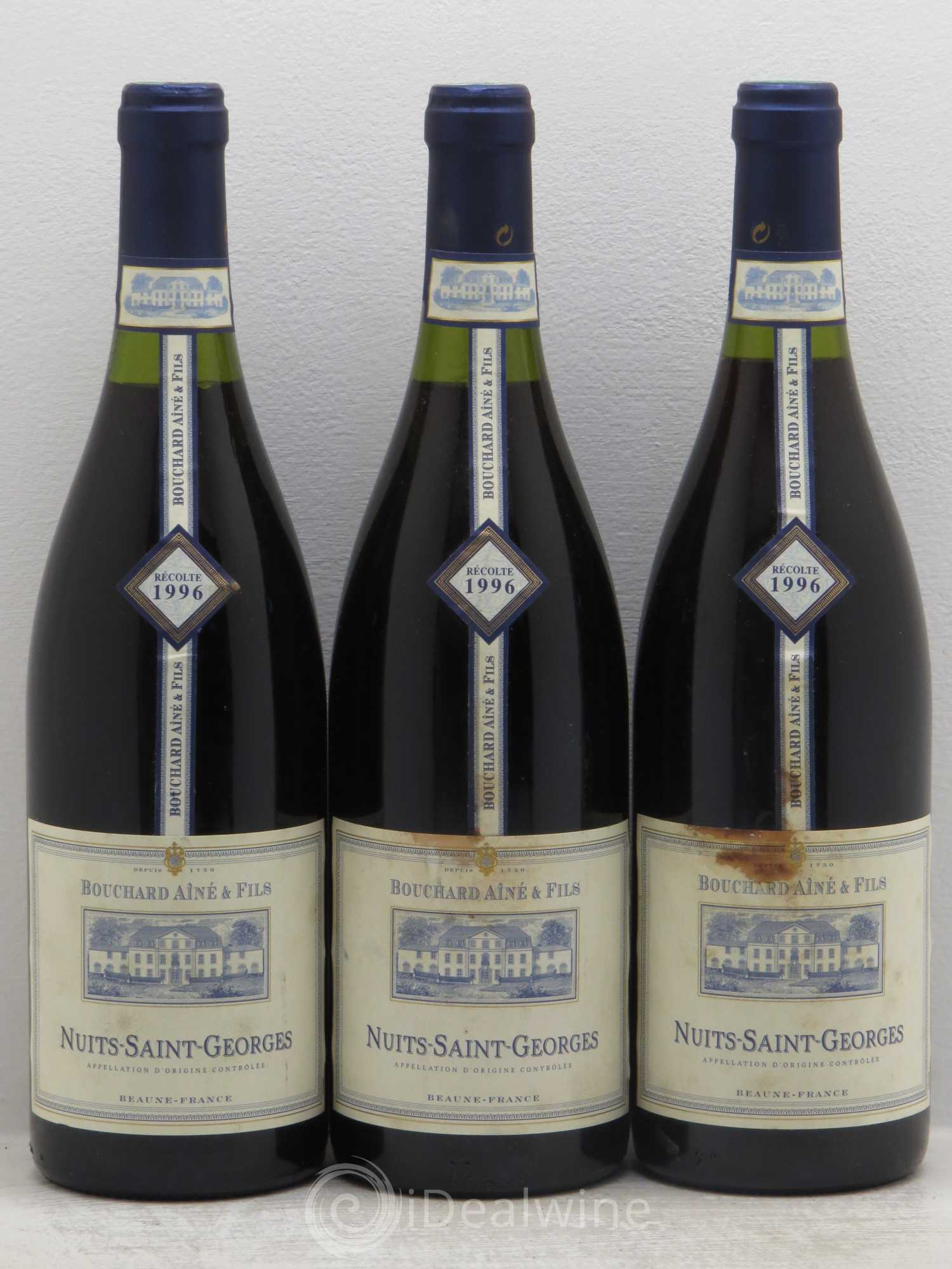 Nuits-Saint-Georges 1996 - Lot de 3 bouteilles - 0