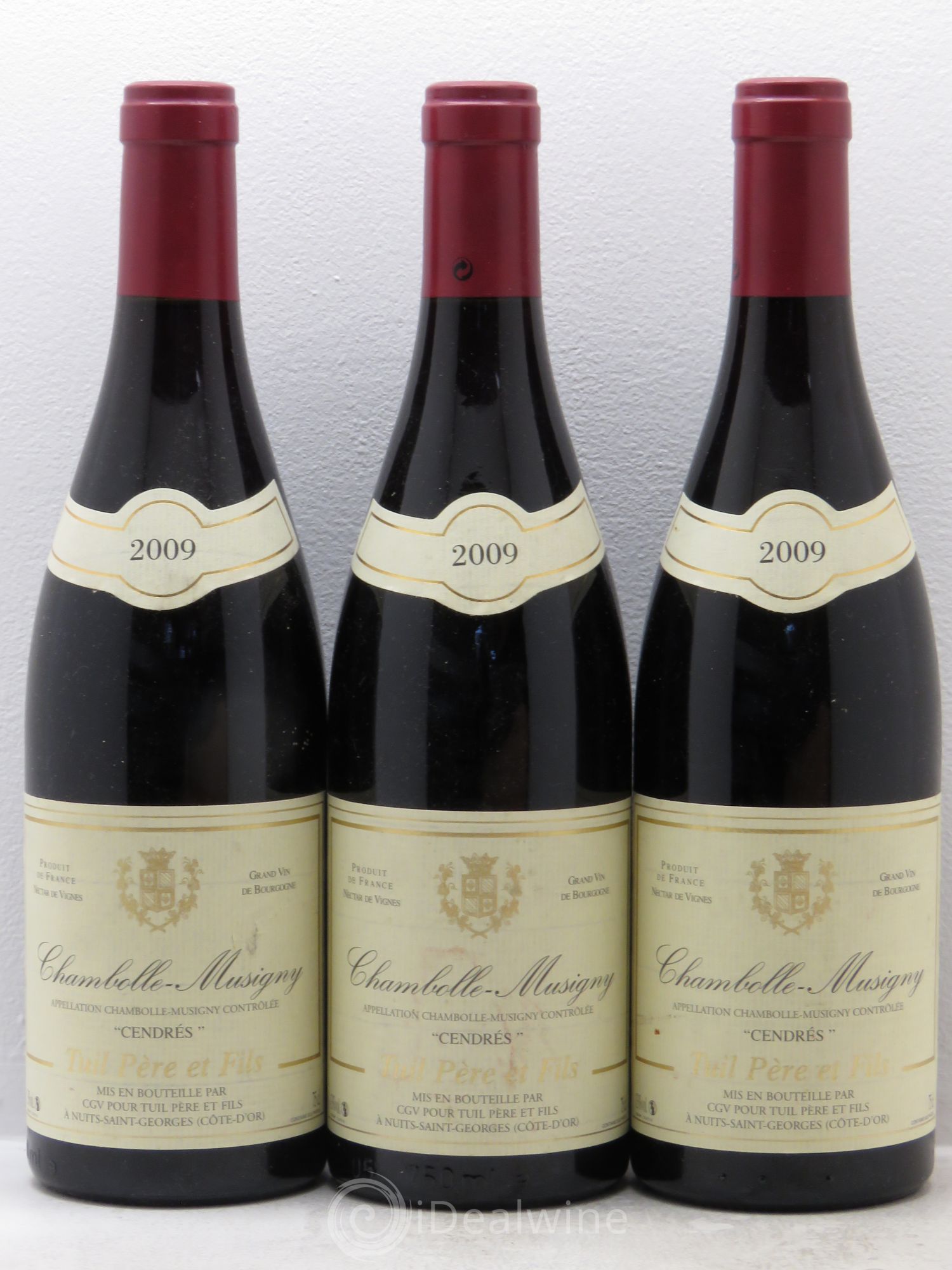Chambolle-Musigny Cendres Domaine Tuil 2009 - Posten von 3 Flaschen - 0