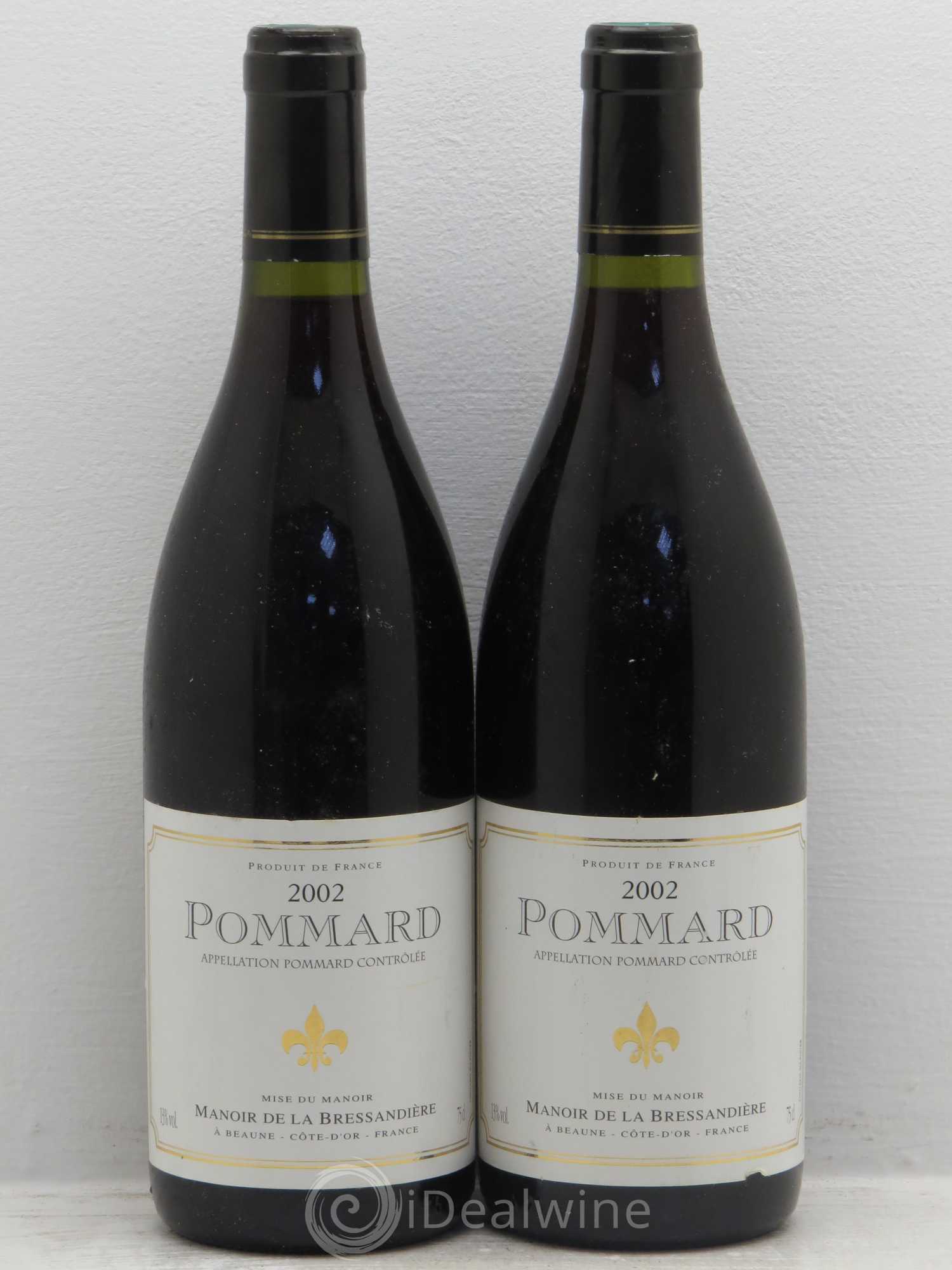 Pommard manoir de la bressandière 2002 - Posten von 2 Flaschen - 0