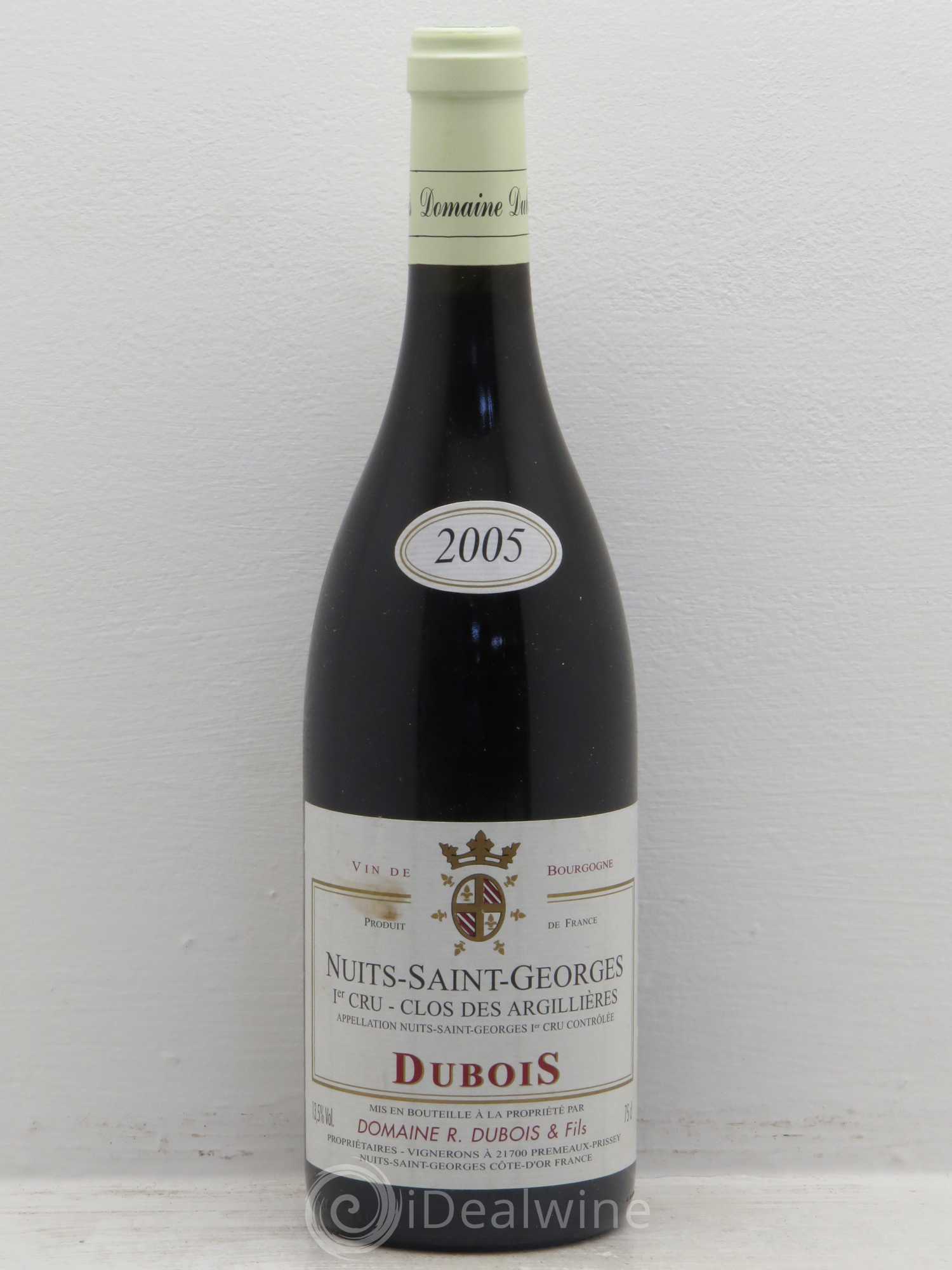 Nuits-Saint-Georges 1er Cru clos des argillières dubois 2005 - Posten von 1 Flasche - 0