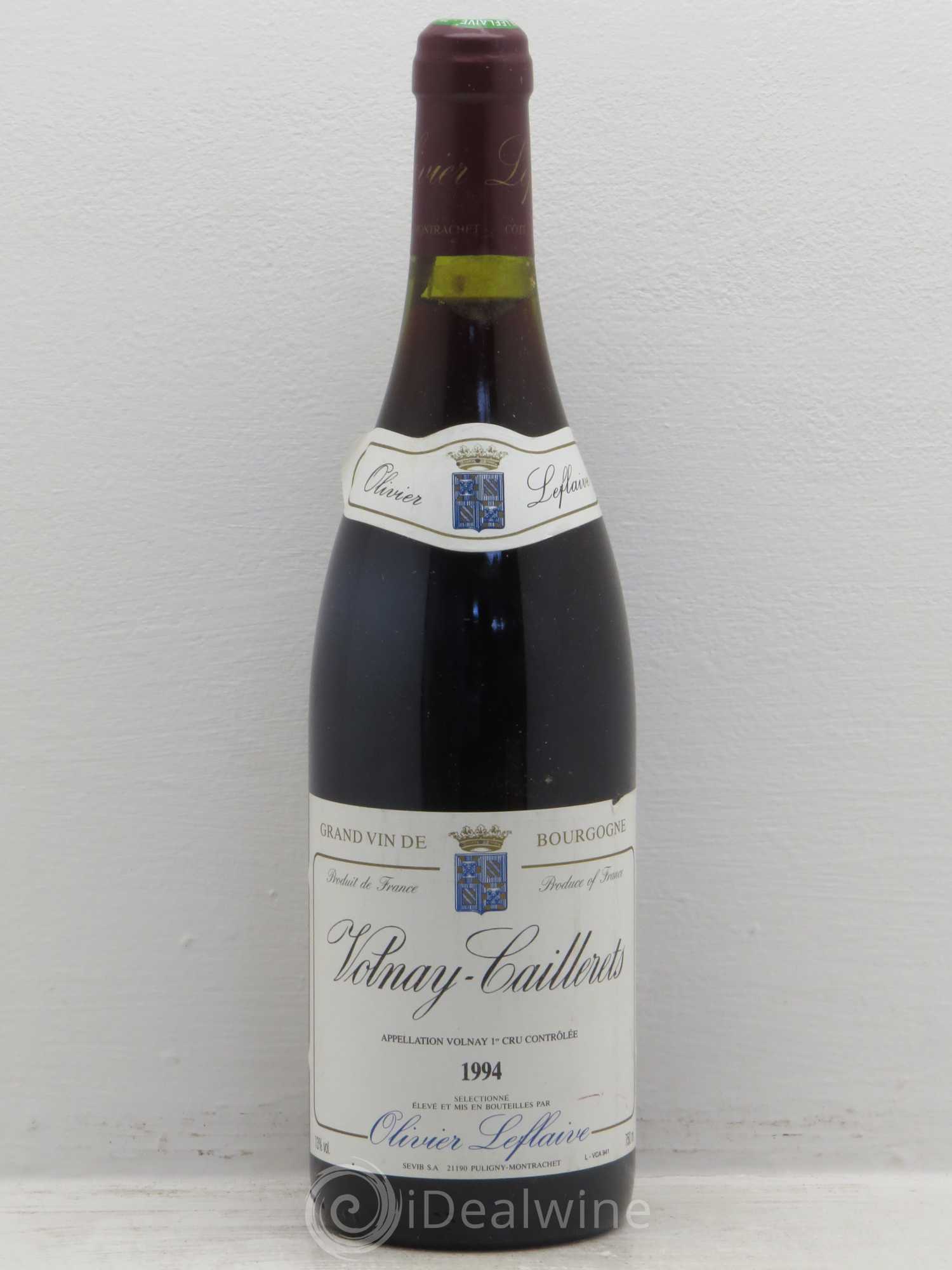 Volnay 1er Cru les taillerets olivier leflaive 1994 - Posten von 1 Flasche - 0
