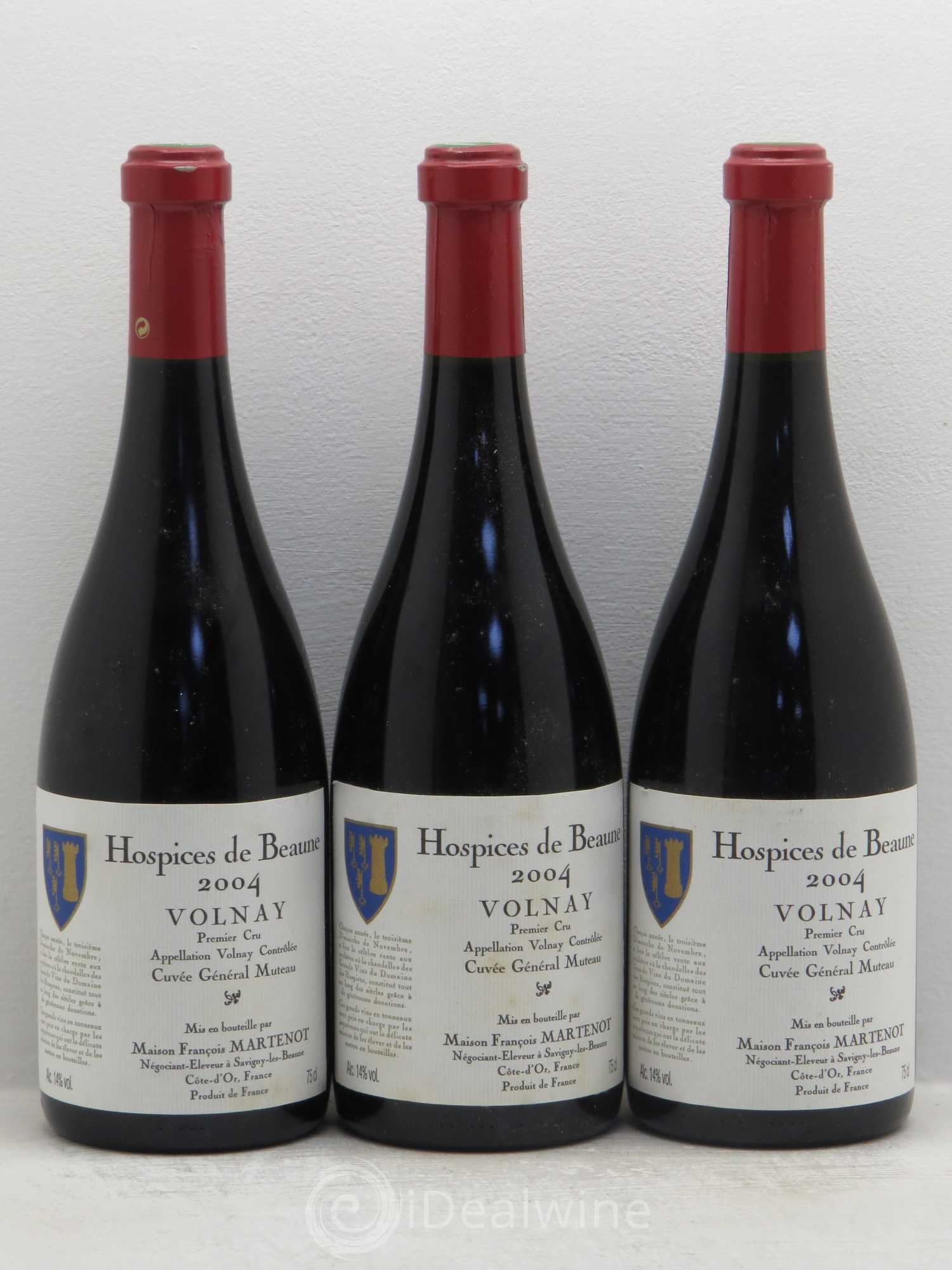 Volnay 1er Cru cuvée général muteau 2004 - Posten von 3 Flaschen - 0