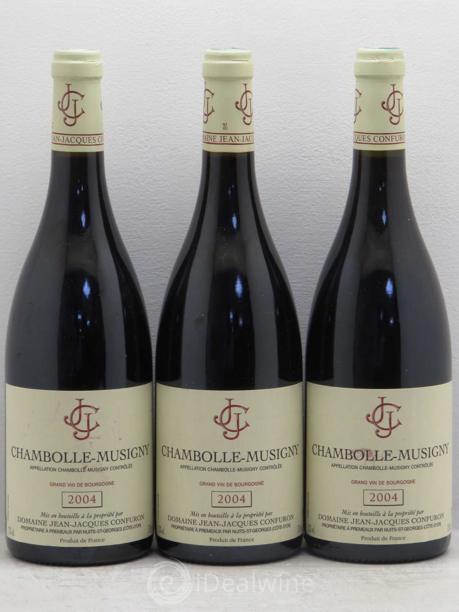 Chambolle-Musigny jean jacques confuron 2004 - Posten von 3 Flaschen - 0