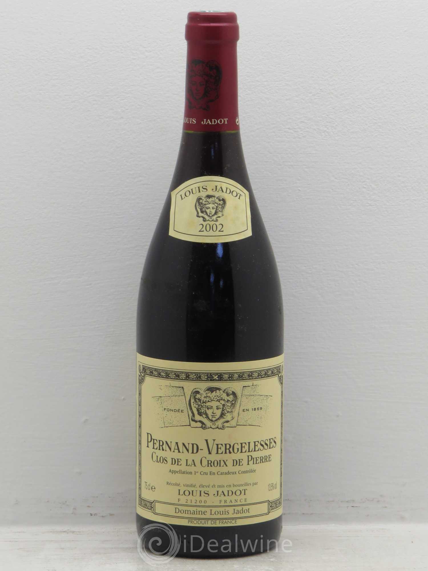 Pernand-Vergelesses 1er Cru clos de la croix de pierre domaine jadot 2002 - Posten von 1 Flasche - 0