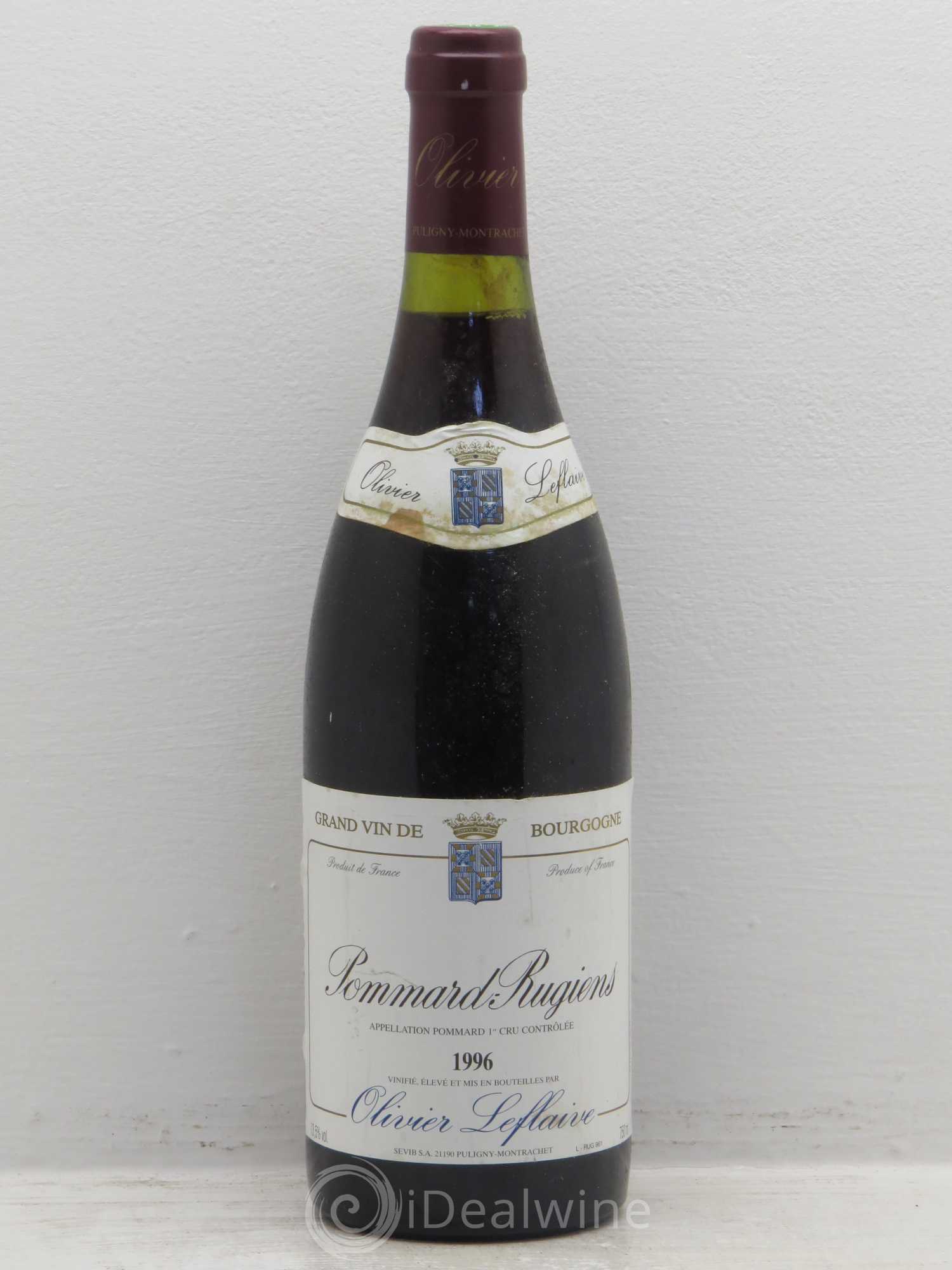 Pommard 1er Cru 1996 - Lot de 1 bouteille - 0