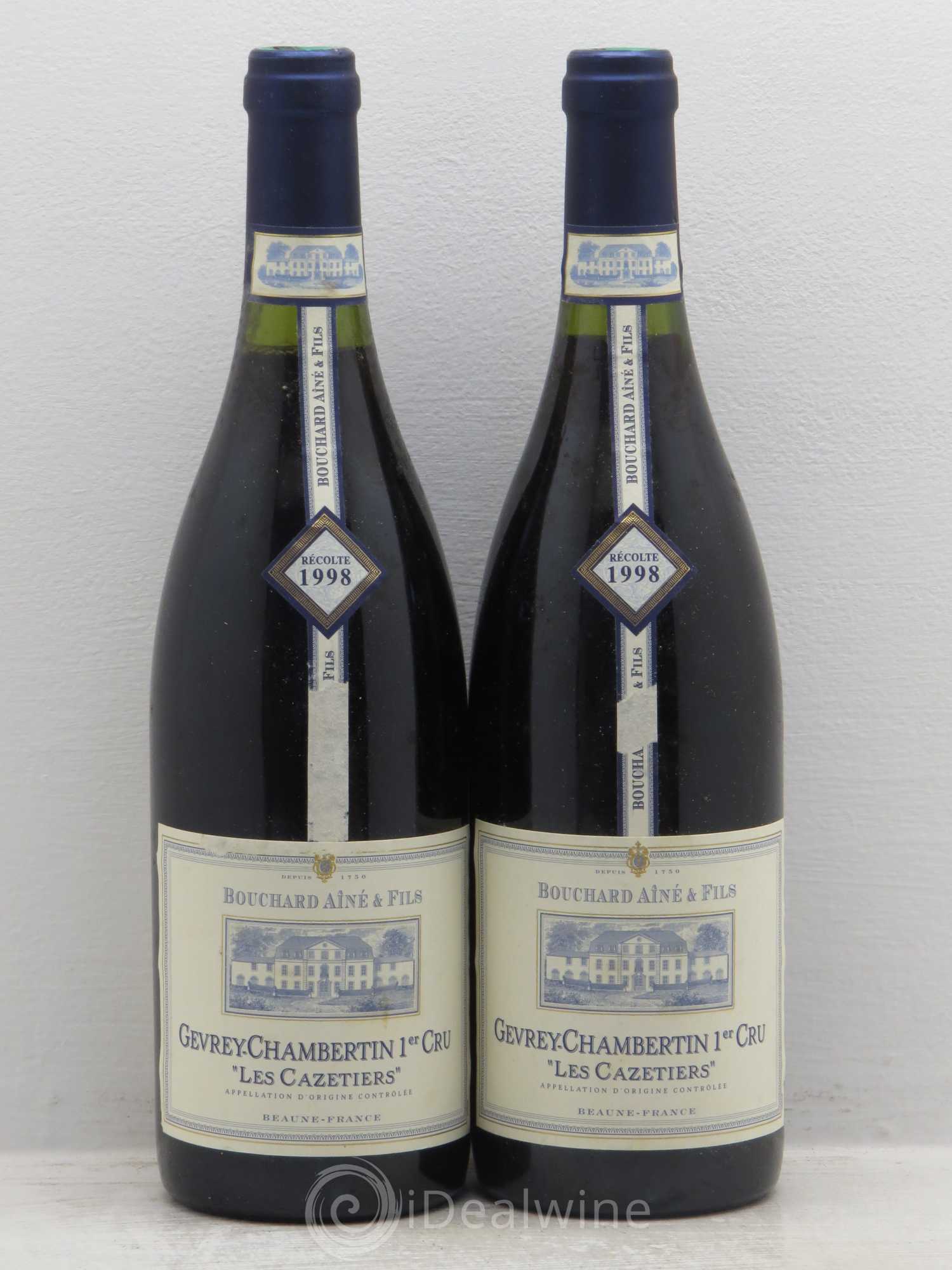Gevrey-Chambertin 1er Cru Les Cazetiers Bouchard Père & Fils 1998 - Lot de 2 bouteilles - 0