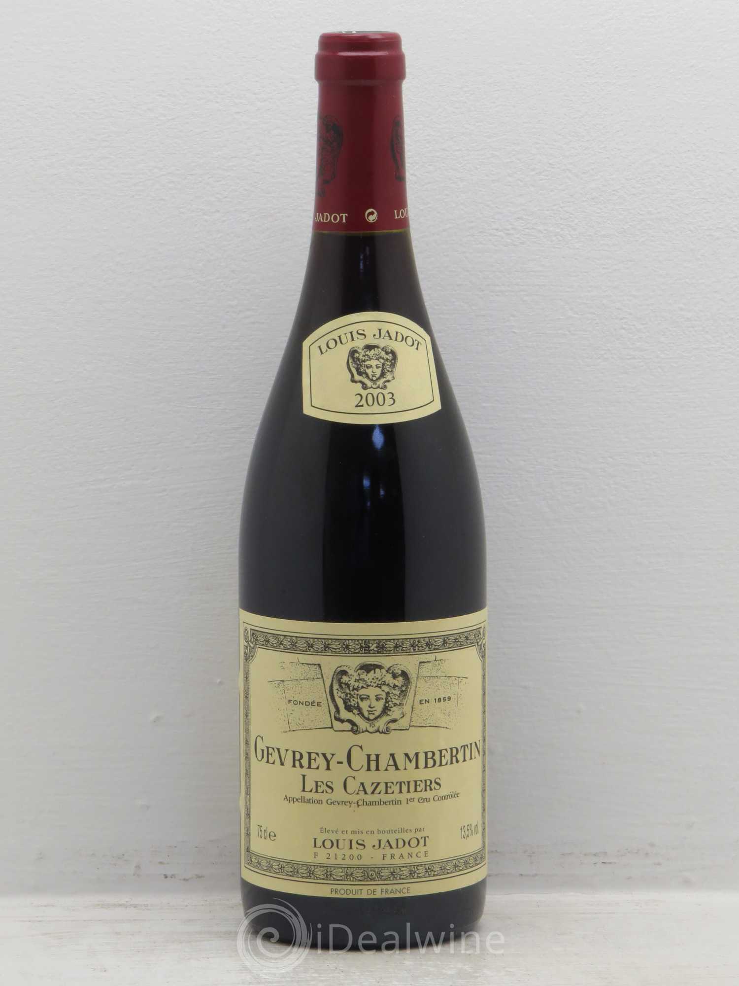 Gevrey-Chambertin 1er Cru 2003 - Lot de 1 bouteille - 0