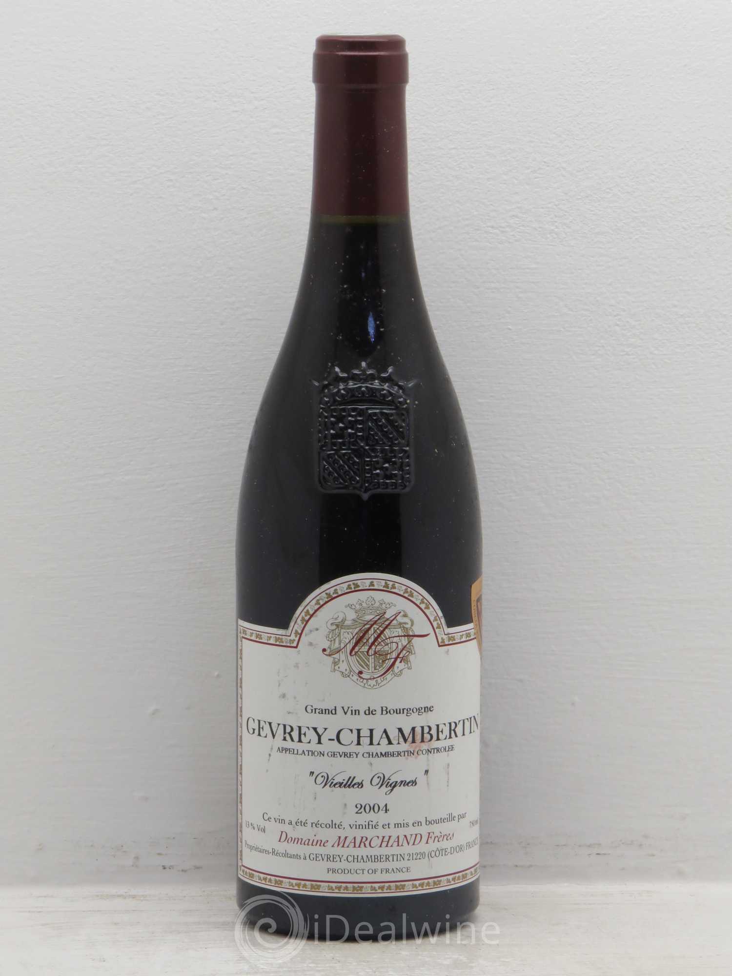 Gevrey-Chambertin VV domaine marchand 2004 - Posten von 6 Flaschen - 0