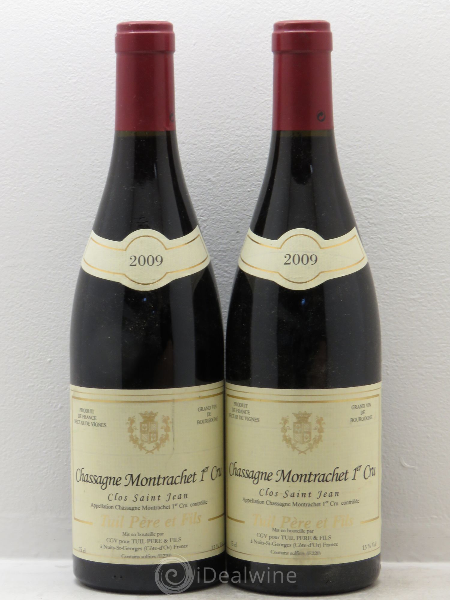 Chassagne-Montrachet 1er Cru Clos saint jean Domaine Tuil 2009 - Lotto di 2 bottiglie - 0