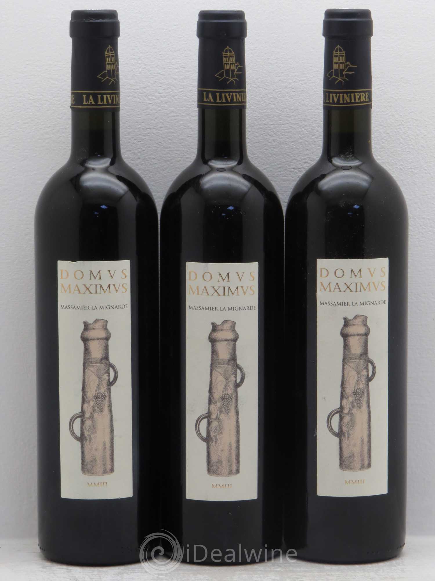 Languedoc Massamier La mignarde darmus maximus 2003 - Posten von 3 Flaschen - 0