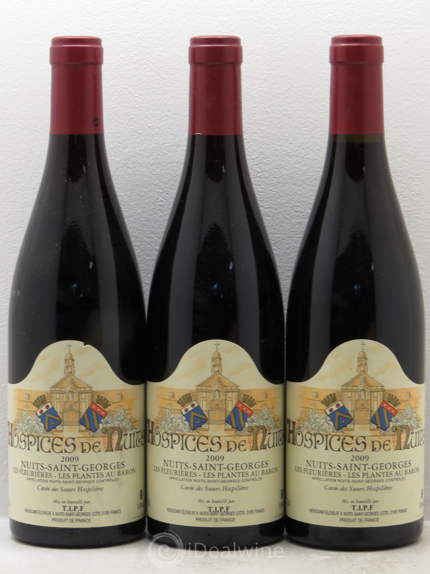 Nuits-Saint-Georges Hospices de nuits les fleurières les plantes au baron cuvée des soeurs hospitalières 2009 - Posten von 3 Flaschen - 0