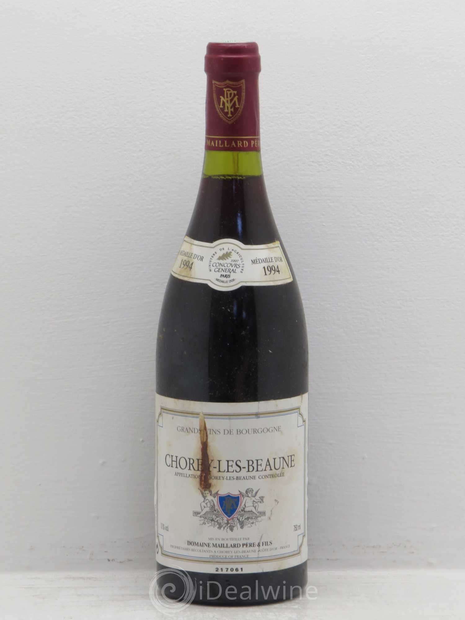 Chorey-lès-Beaune Maillard 1994 - Lot de 1 bouteille - 0