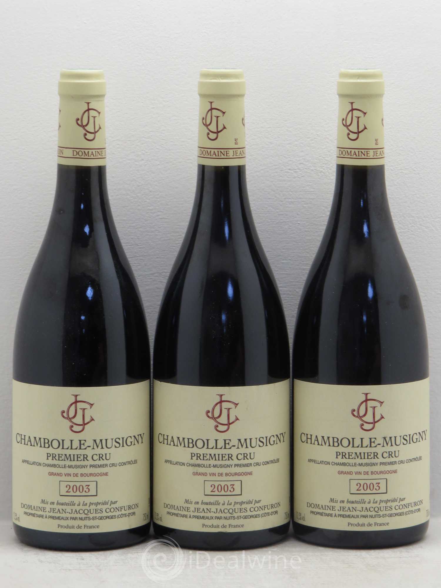 Chambolle-Musigny 1er Cru 2003 - Lot de 3 bouteilles - 0