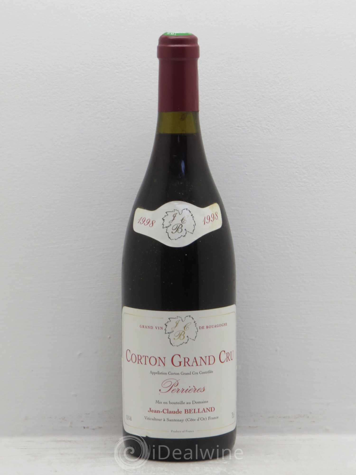 Corton Grand Cru Belland 1998 - Lot de 1 bouteille - 0