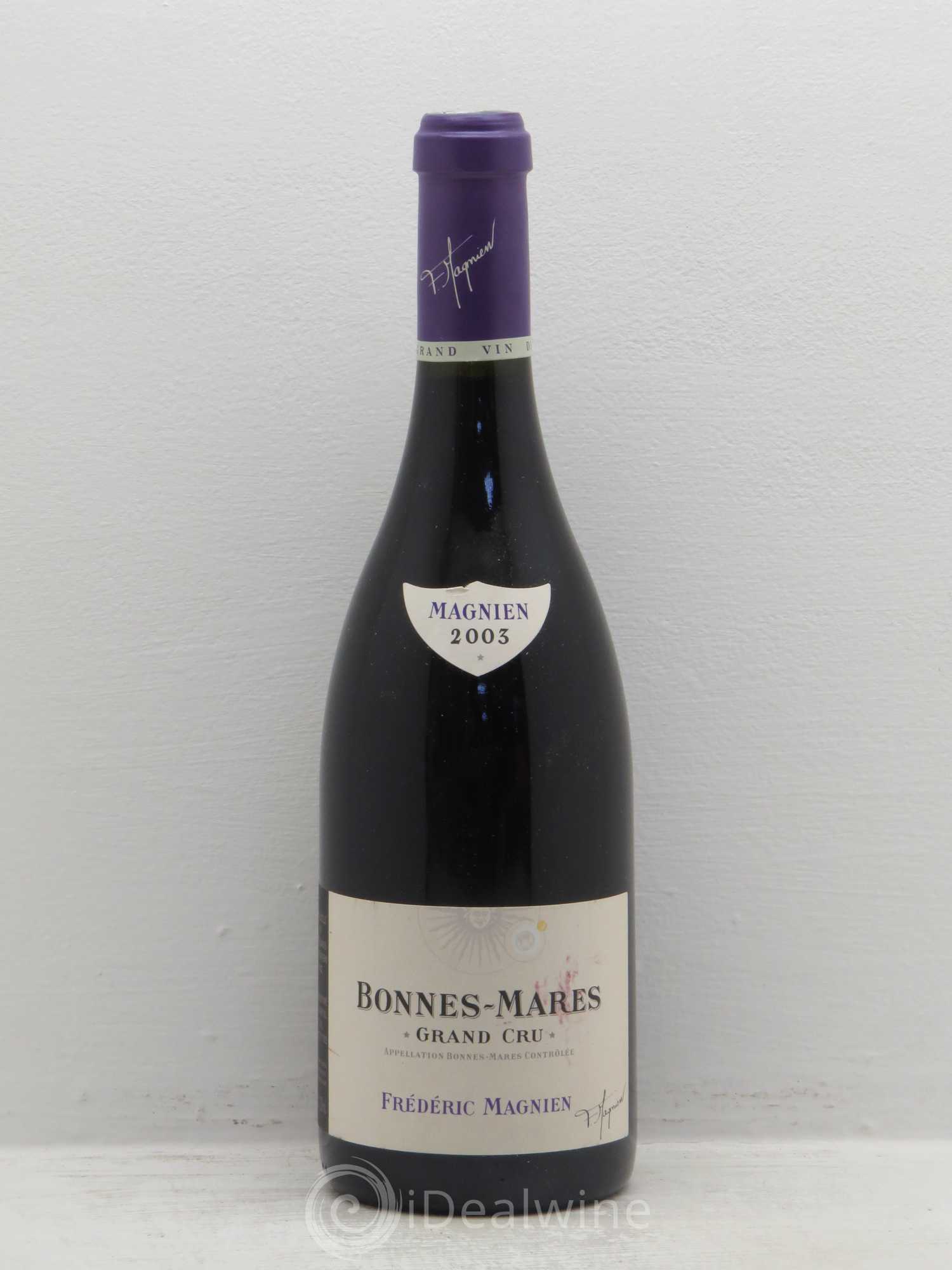 Bonnes-Mares Grand Cru Fréderid Magnien 2003 - Posten von 1 Flasche - 0