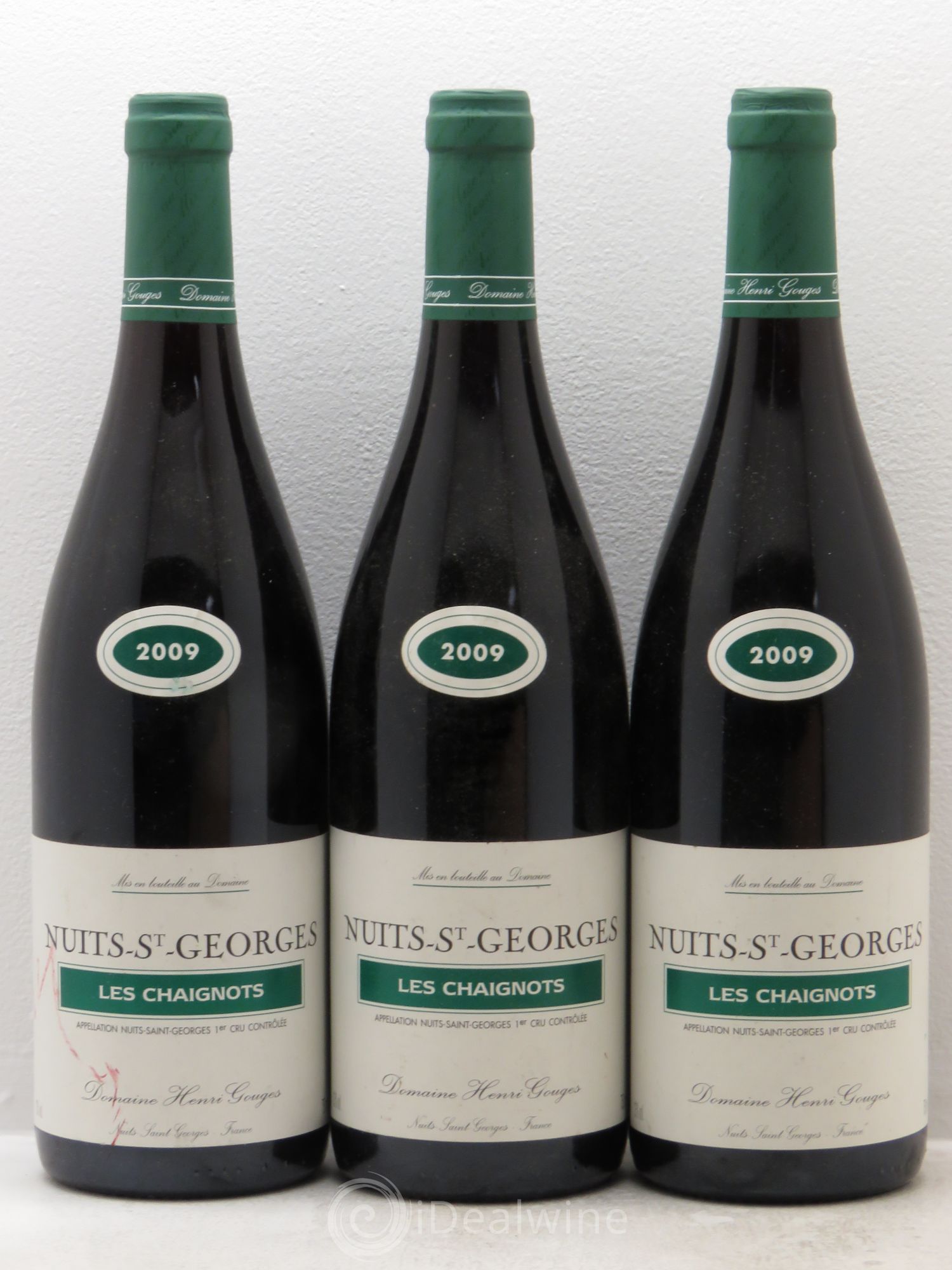 Nuits-Saint-Georges 1er Cru Les Chaignots Henri Gouges 2009 - Posten von 3 Flaschen - 0
