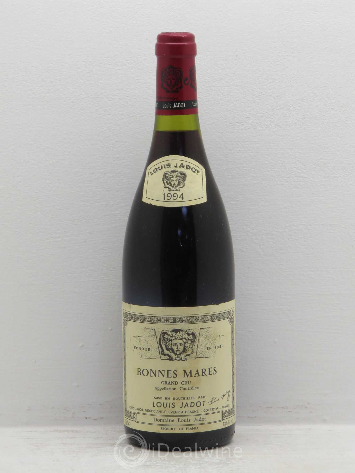 Bonnes-Mares Grand Cru Domaine Louis Jadot 1994 - Lot de 1 bouteille - 0