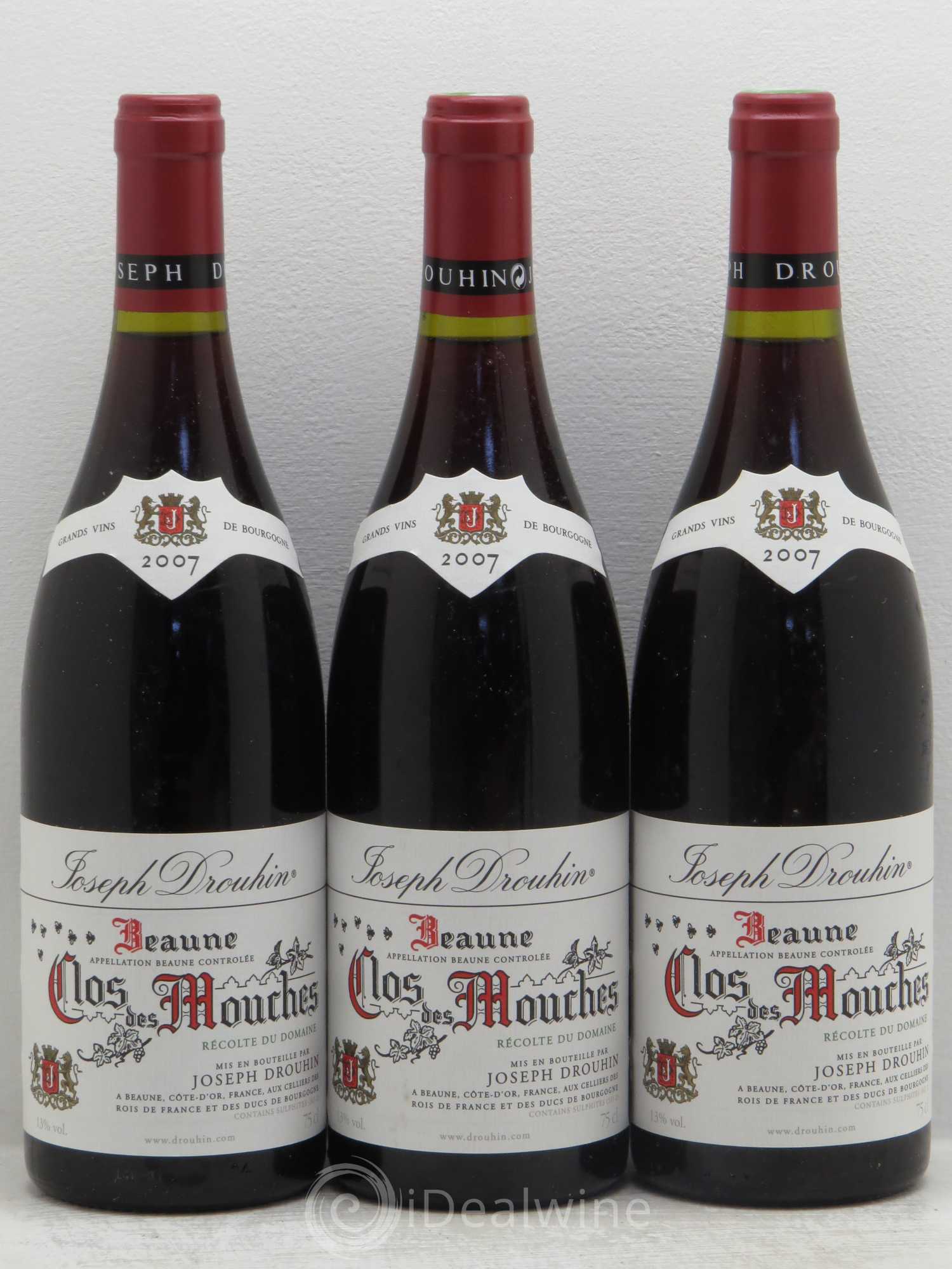 Beaune 1er Cru Clos des Mouches Joseph Drouhin 2007 - Lot de 3 bouteilles - 0