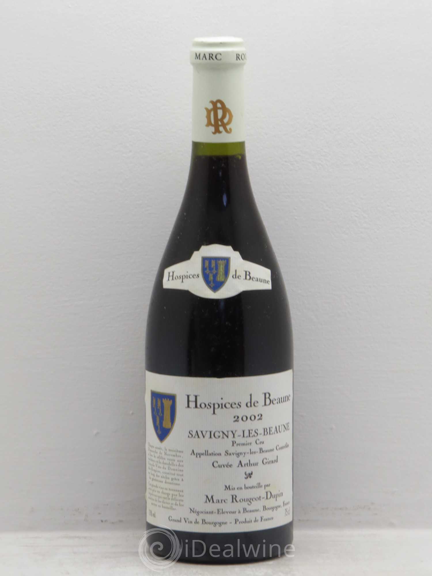 Savigny-lès-Beaune Cuvée Athur girard par Rougeot dupin 2002 - Posten von 6 Flaschen - 0