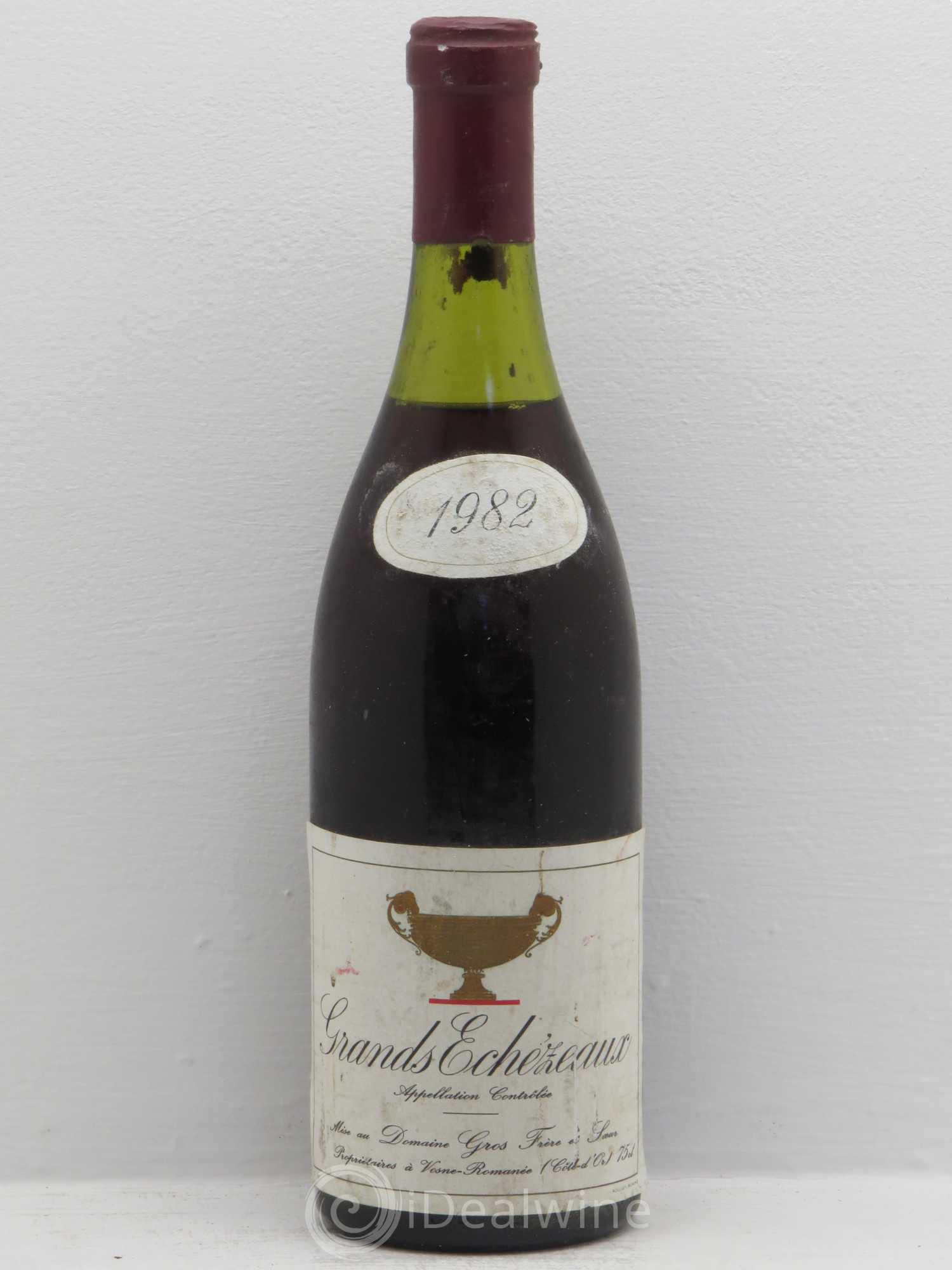 Grands-Echezeaux Grand Cru Alain Gros frère 1982 - Lot de 1 bouteille - 0