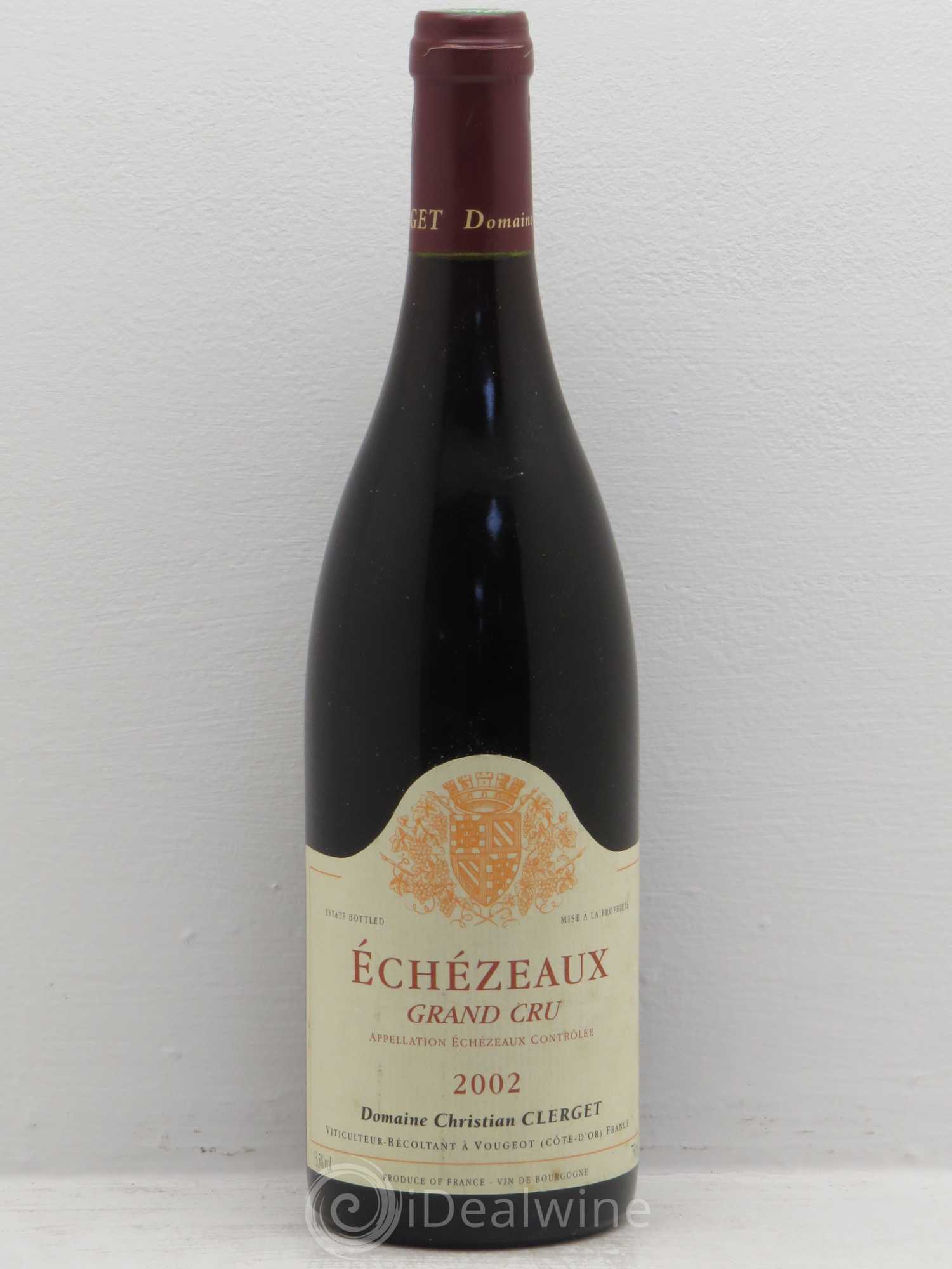 Echezeaux Grand Cru Christian Clerget 2000 - Lot de 1 bouteille - 0