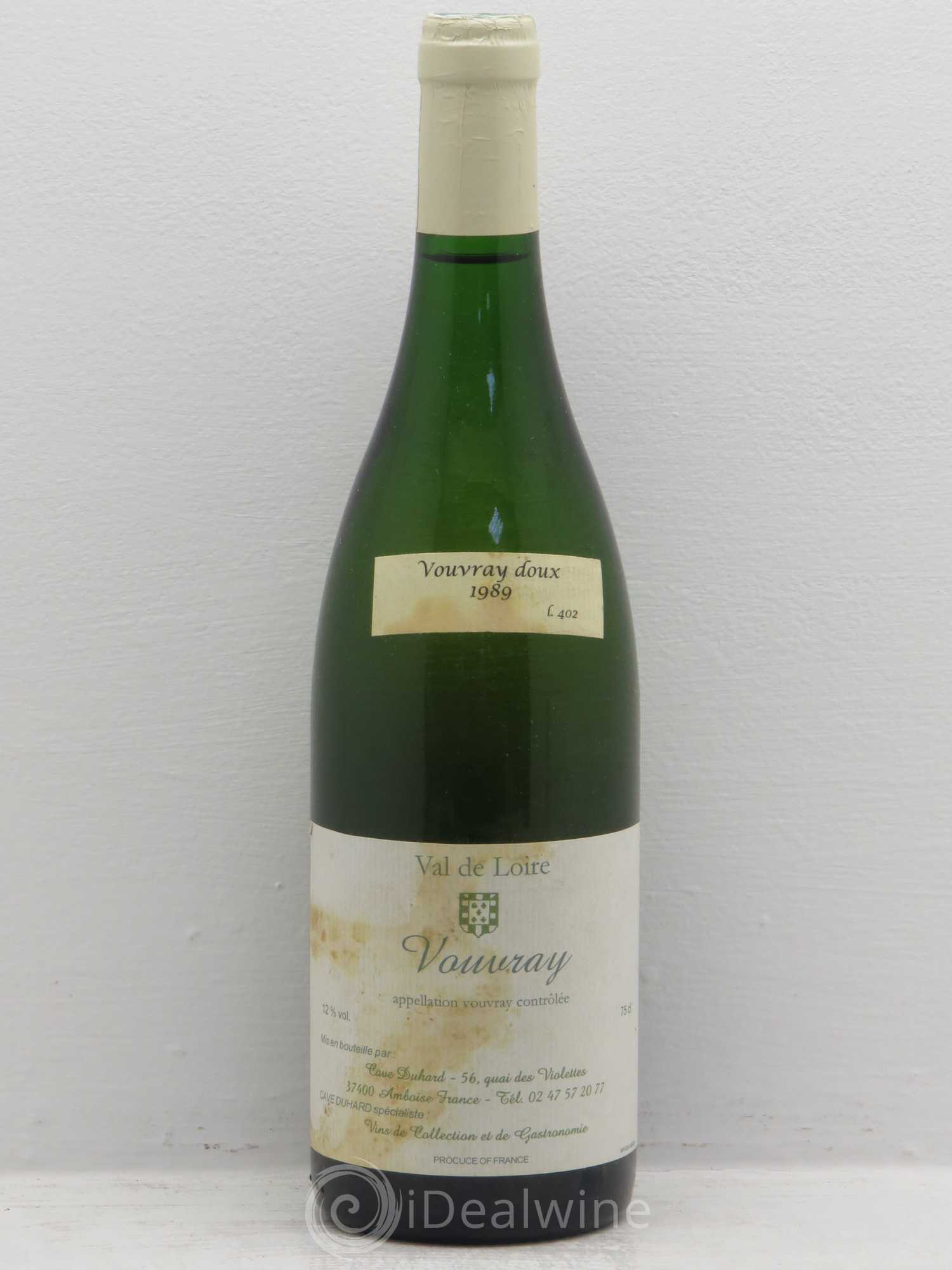 Vouvray Duhart 1989 - Lotto di 1 bottiglia - 0