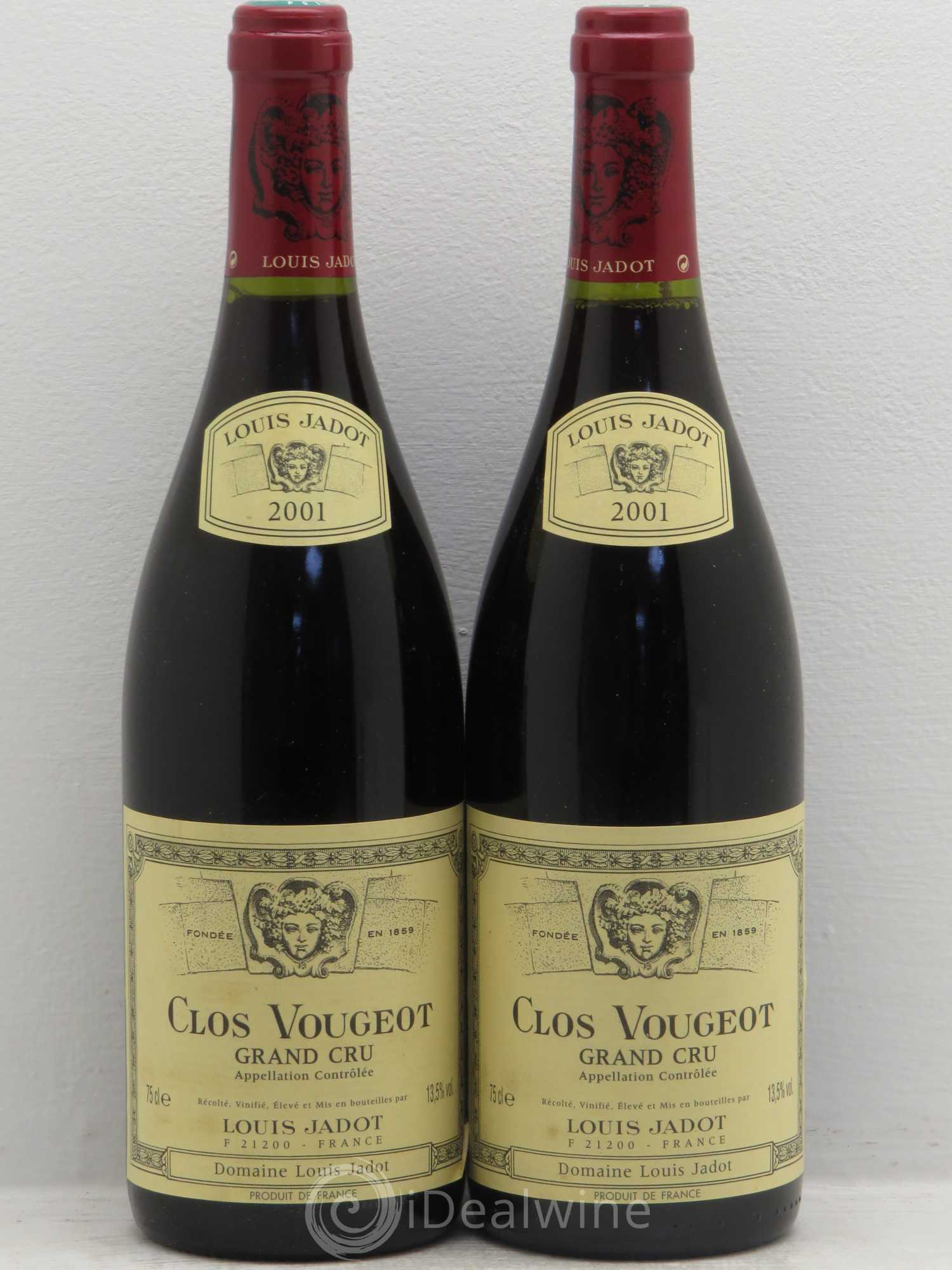 Corton Grand Cru Pougets Maison Louis Jadot 2001 - Lot de 2 bouteilles - 0
