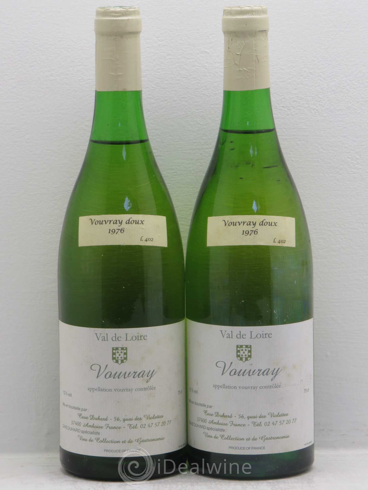 Vouvray Duhart 1976 - Lotto di 2 bottiglie - 0