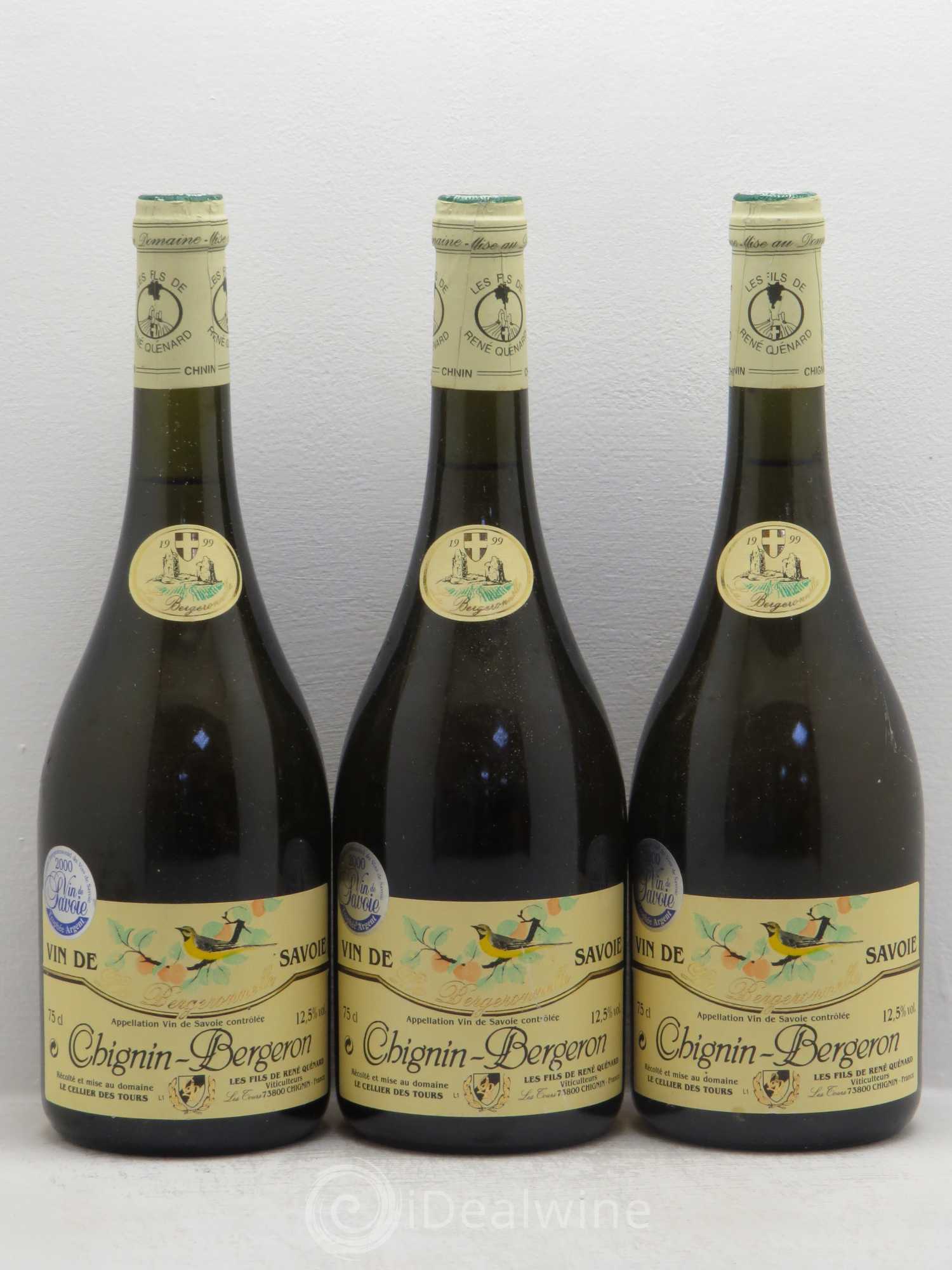 Vin de Savoie Chignin-Bergeron la Bergeronelle 1999 - Posten von 3 Flaschen - 0