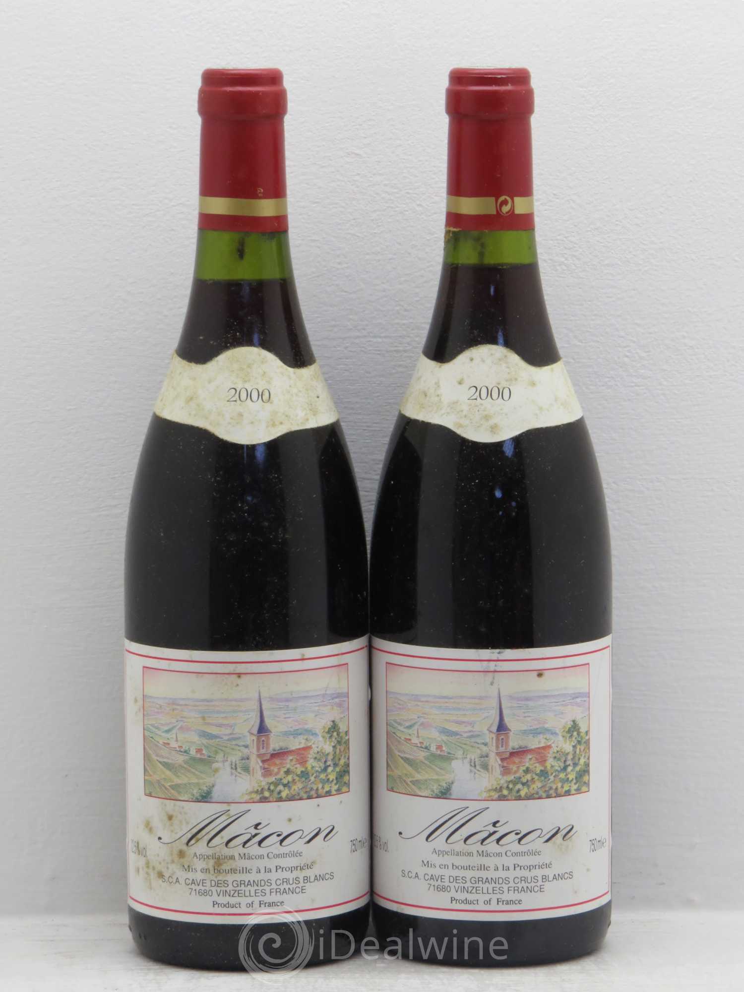 Mâcon Cave des grands crus de macon 2000 - Posten von 2 Flaschen - 0