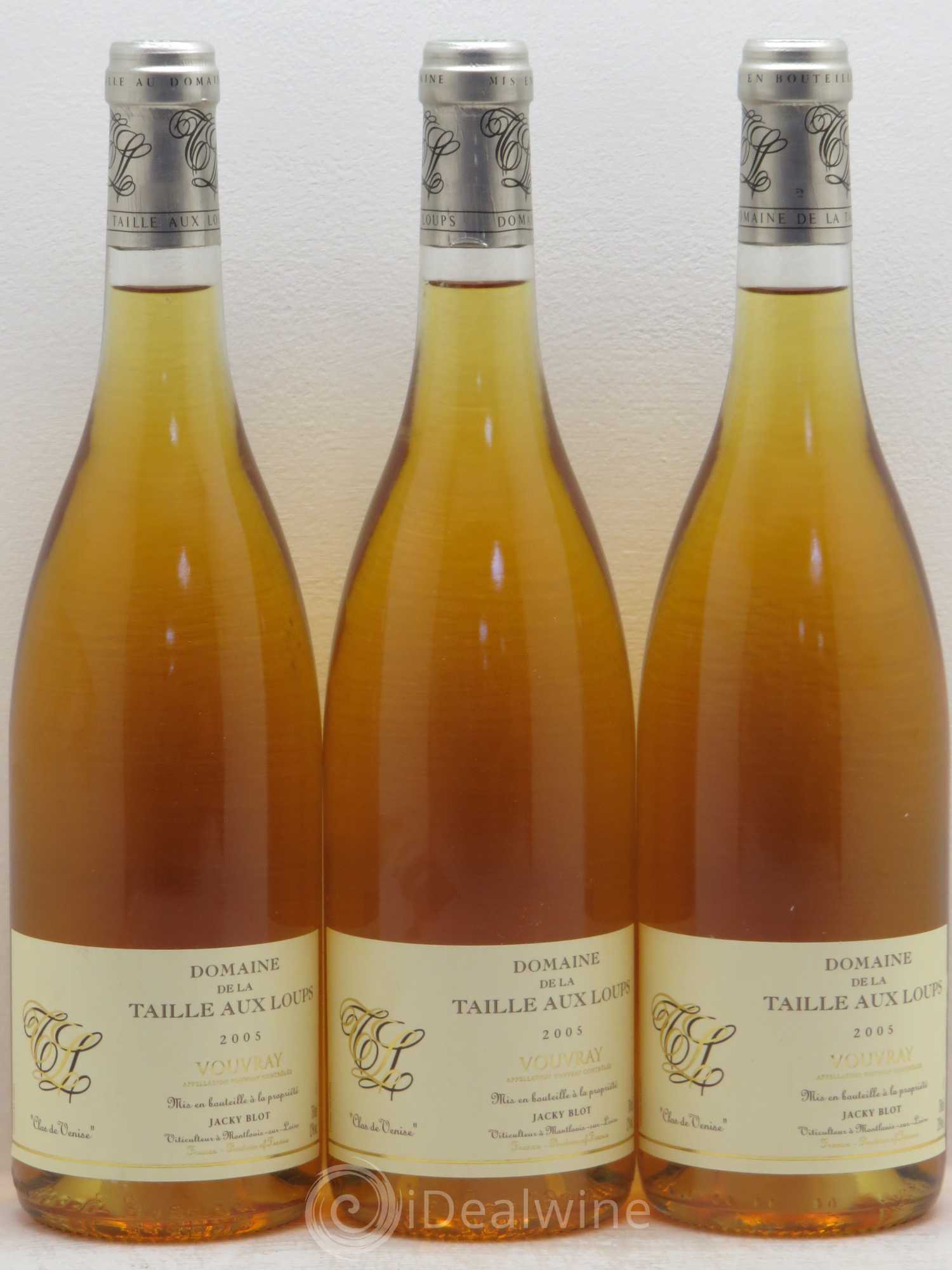 Vouvray Clos de Venise La Taille aux Loups 2005 - Lot de 3 bouteilles - 0