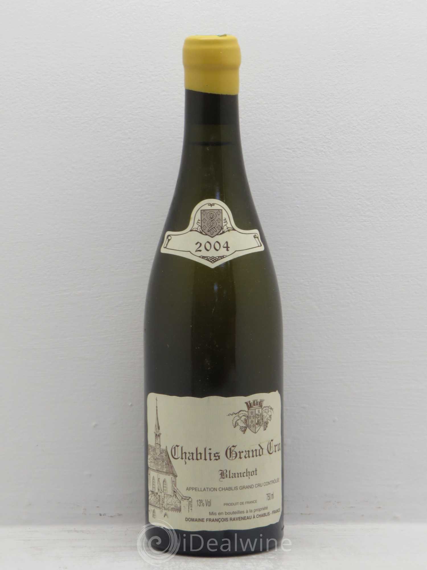Chablis Grand Cru Blanchot Raveneau (Domaine) 2004 - Lot de 1 bouteille - 0