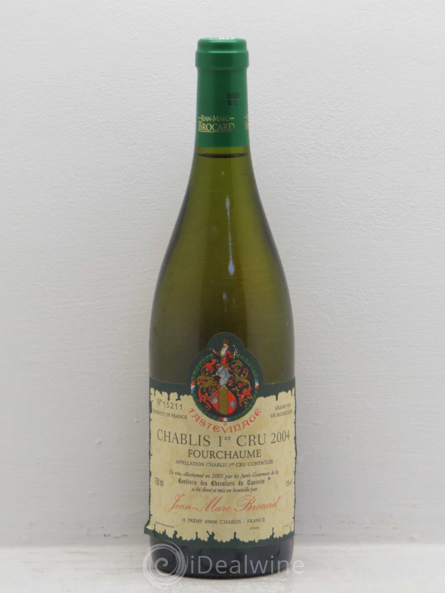 Chablis 1er Cru Marc Brocard tastevinage 2004 - Posten von 6 Flaschen - 0