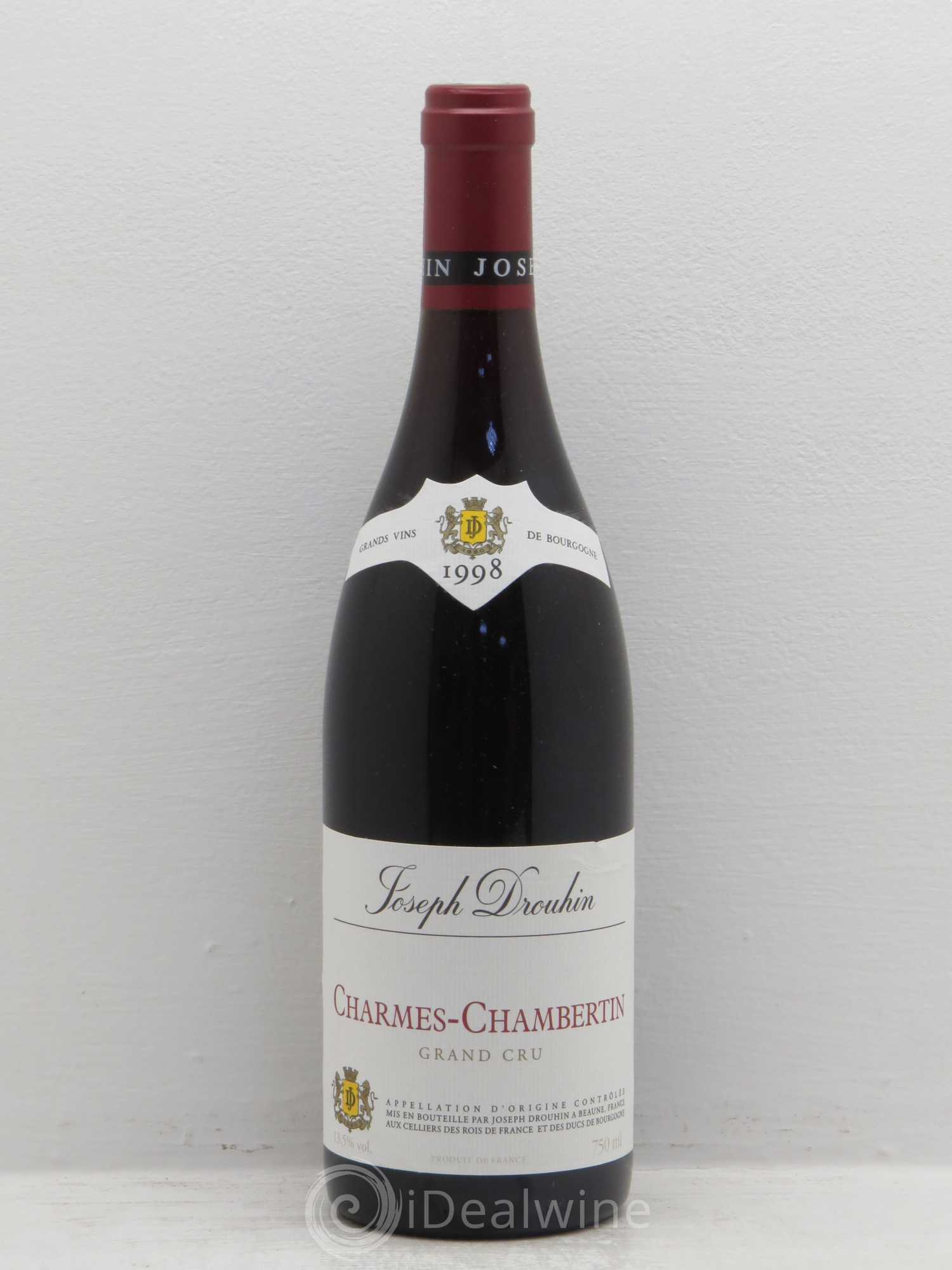 Charmes-Chambertin Grand Cru Joseph Drouhin 1998 - Lot de 6 bouteilles - 0