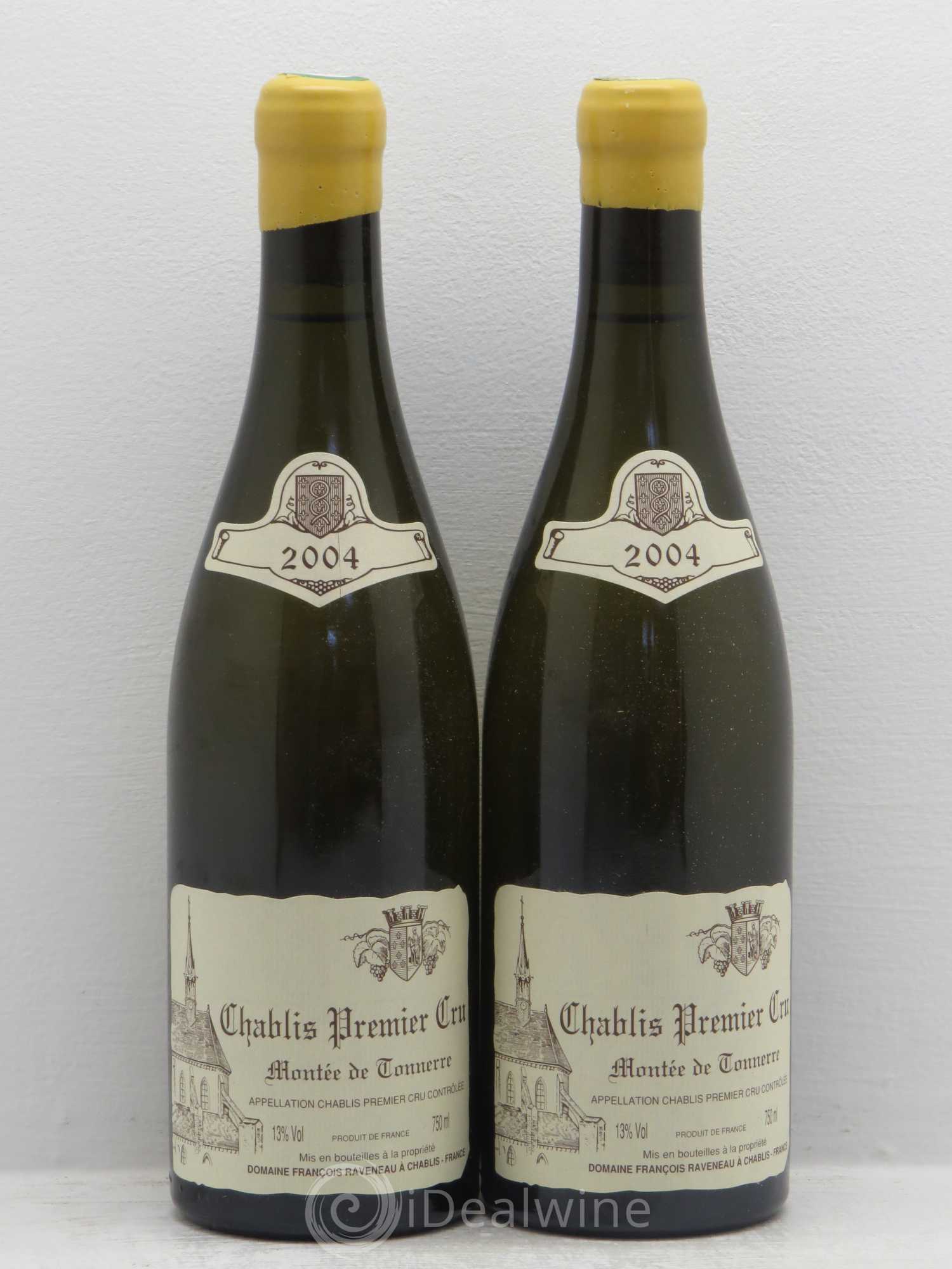 Chablis 1er Cru Montée de Tonnerre Raveneau (Domaine) 2004 - Lot de 2 bouteilles - 0