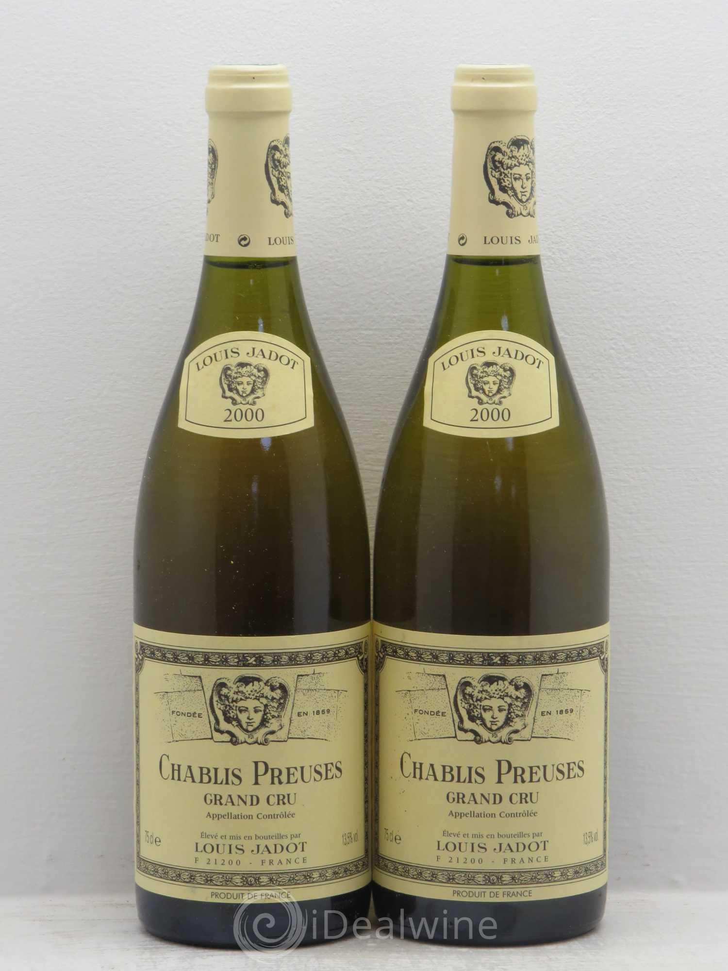 Chablis Grand Cru Jadot 2000 - Posten von 2 Flaschen - 0