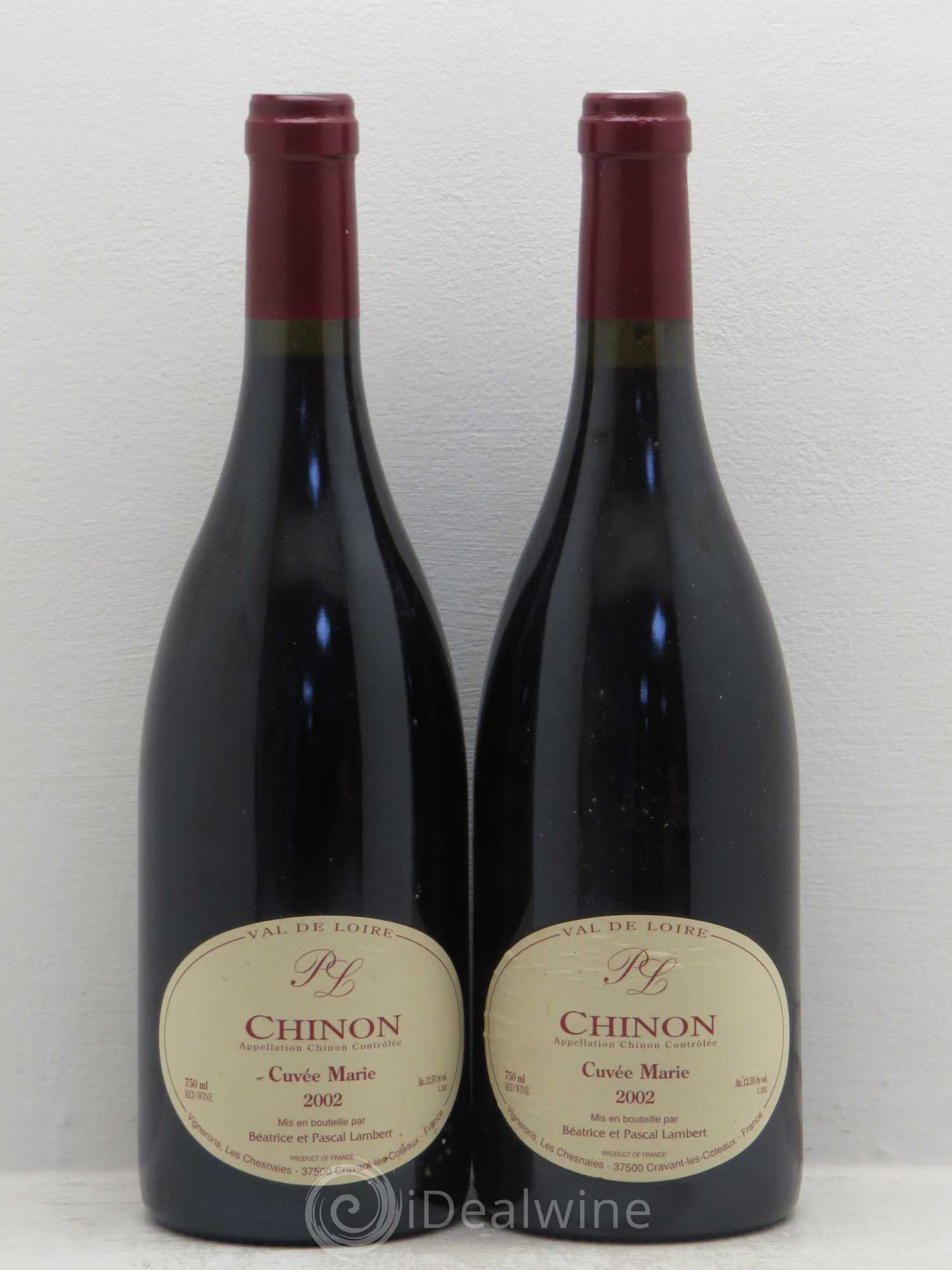 Chinon Cuvée marie Lambert 2002 - Lot de 2 bouteilles - 0