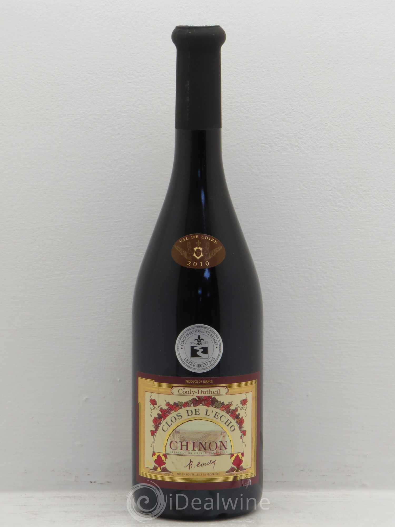 Chinon Clos de l'Echo Couly-Dutheil 2010 - Lot de 6 bouteilles - 0
