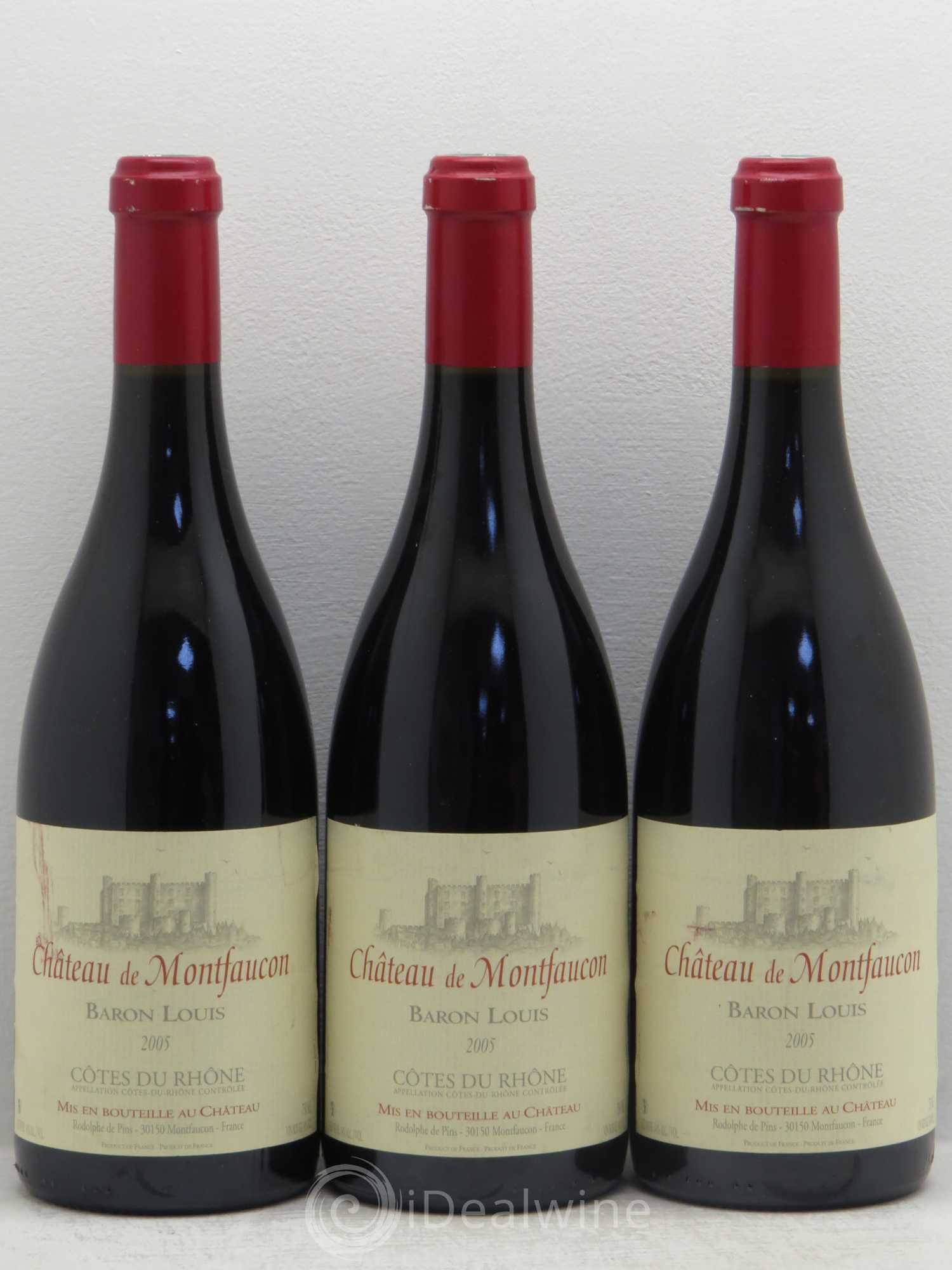 Côtes-du-Rhône chateau de montfaucon 2005 - Posten von 3 Flaschen - 0
