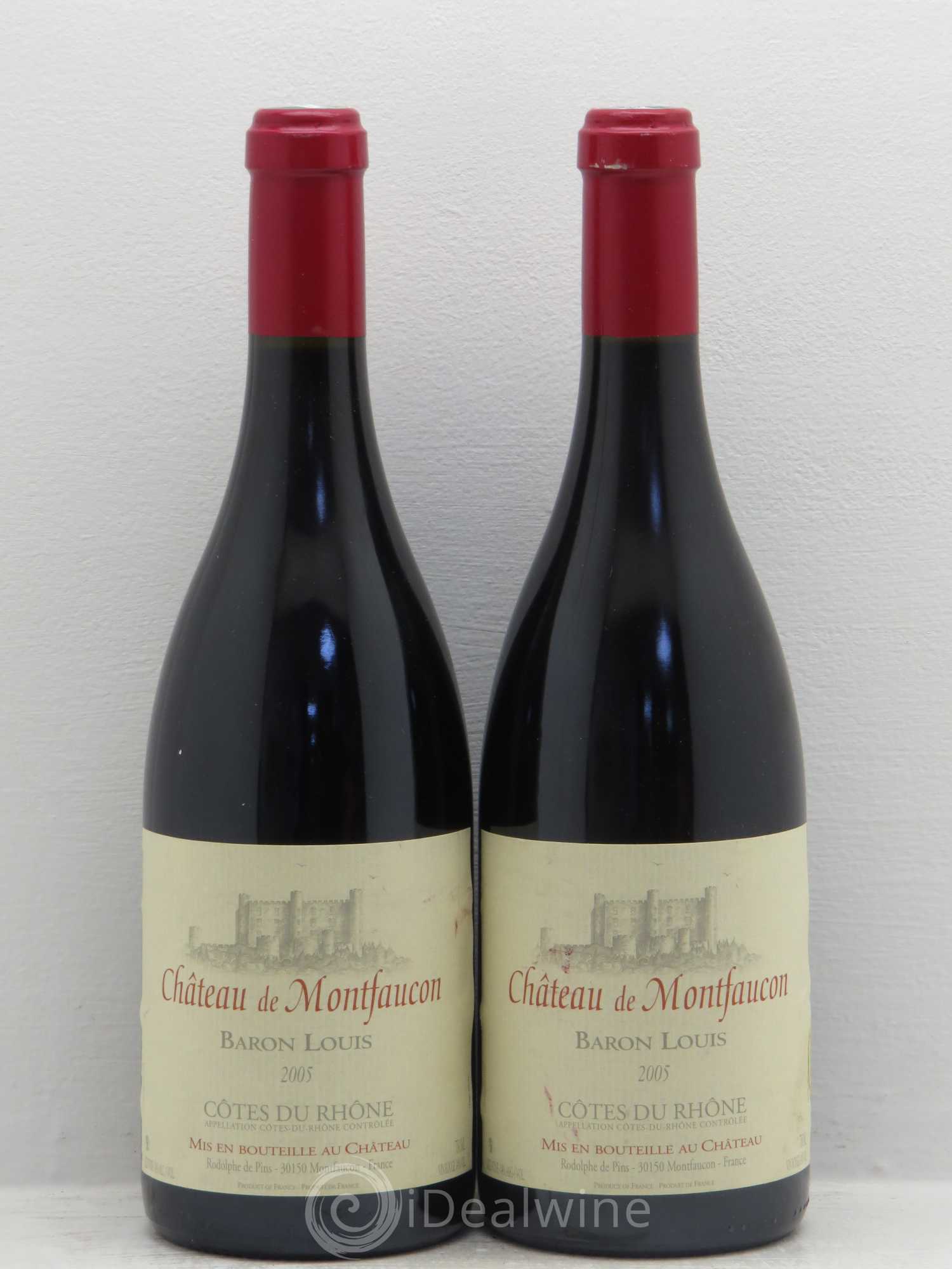 Côtes-du-Rhône chateau de montfaucon 2005 - Lot de 2 bouteilles - 0