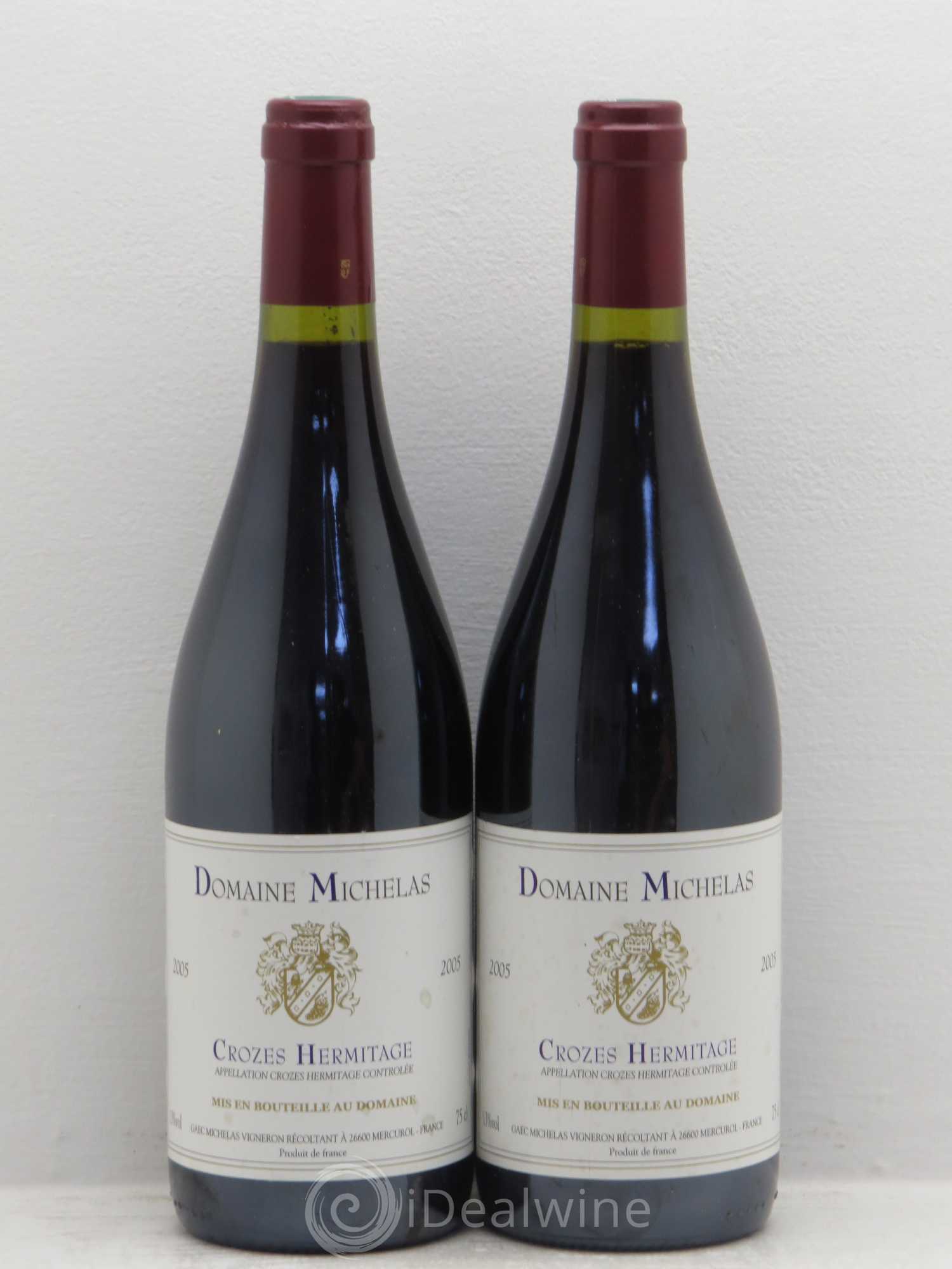 Crozes-Hermitage Michelas 2005 - Posten von 2 Flaschen - 0