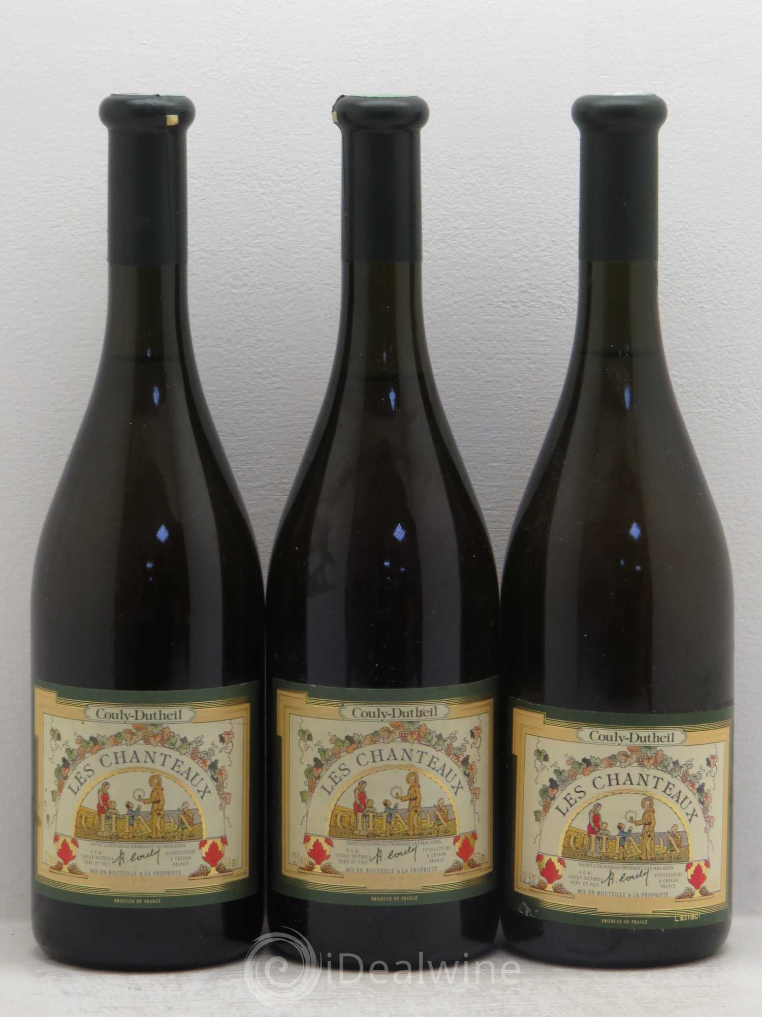 Chinon Chanteaux Couly Dutheil 1989 - Posten von 3 Flaschen - 0