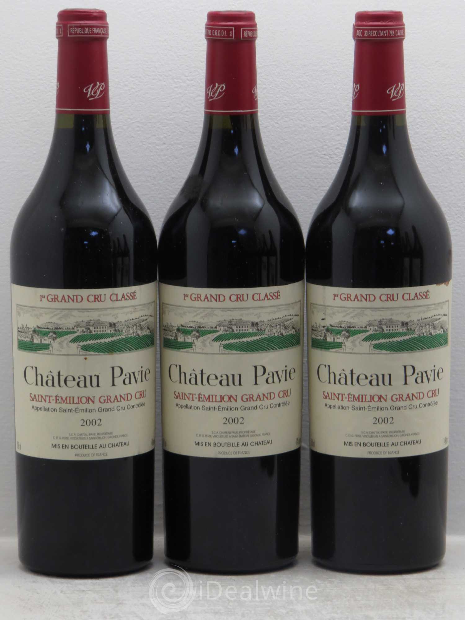 Château Pavie 1er Grand Cru Classé A 2002 - Lot de 6 bouteilles - 1