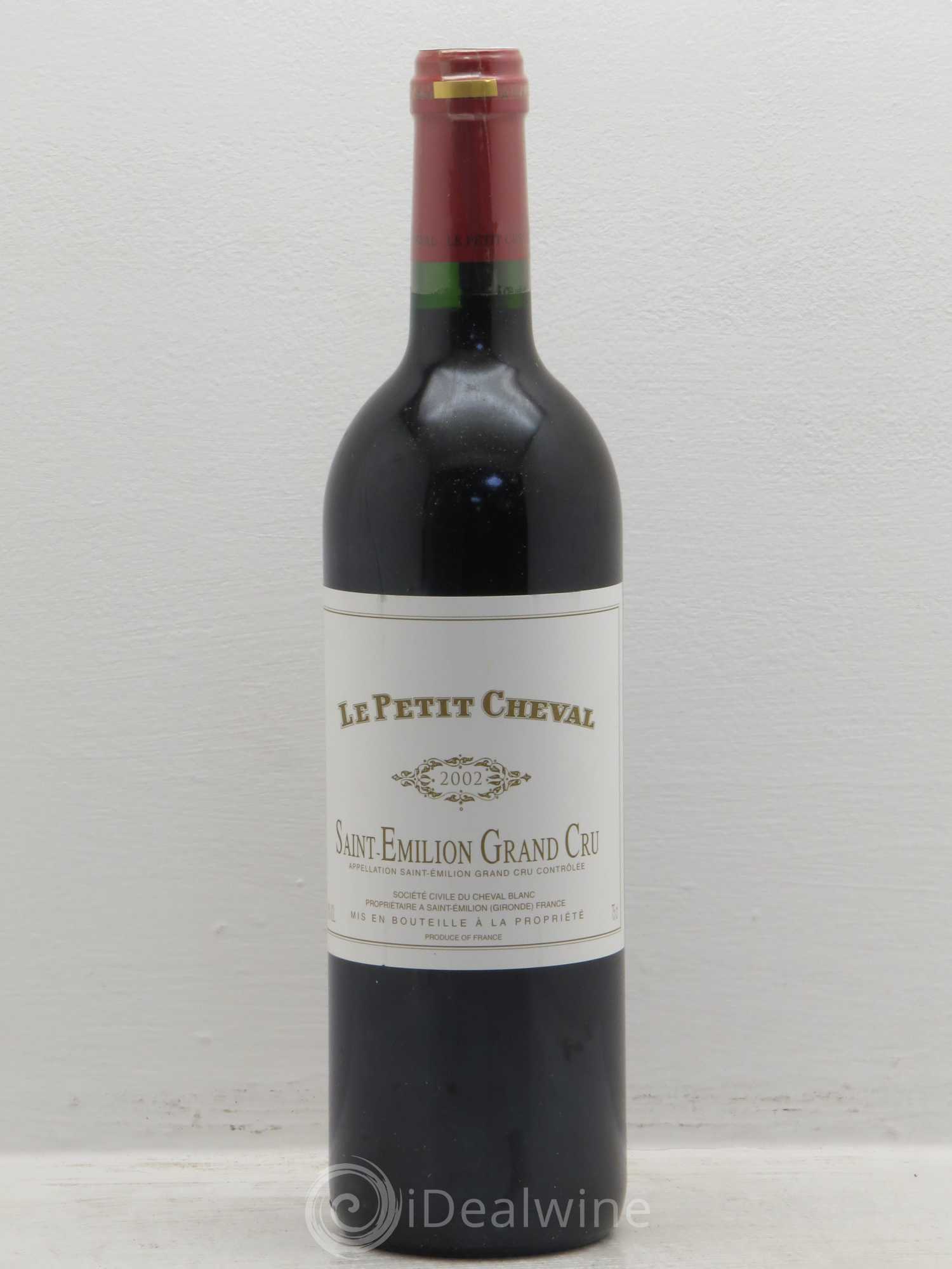 Le Petit Cheval Second Vin 2002 - Lot de 6 bouteilles - 0
