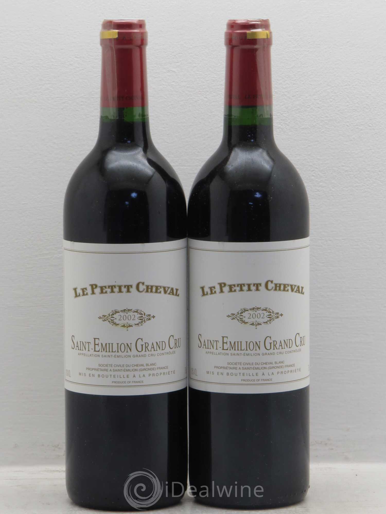 Le Petit Cheval Second Vin 2002 - Lot de 2 bouteilles - 0